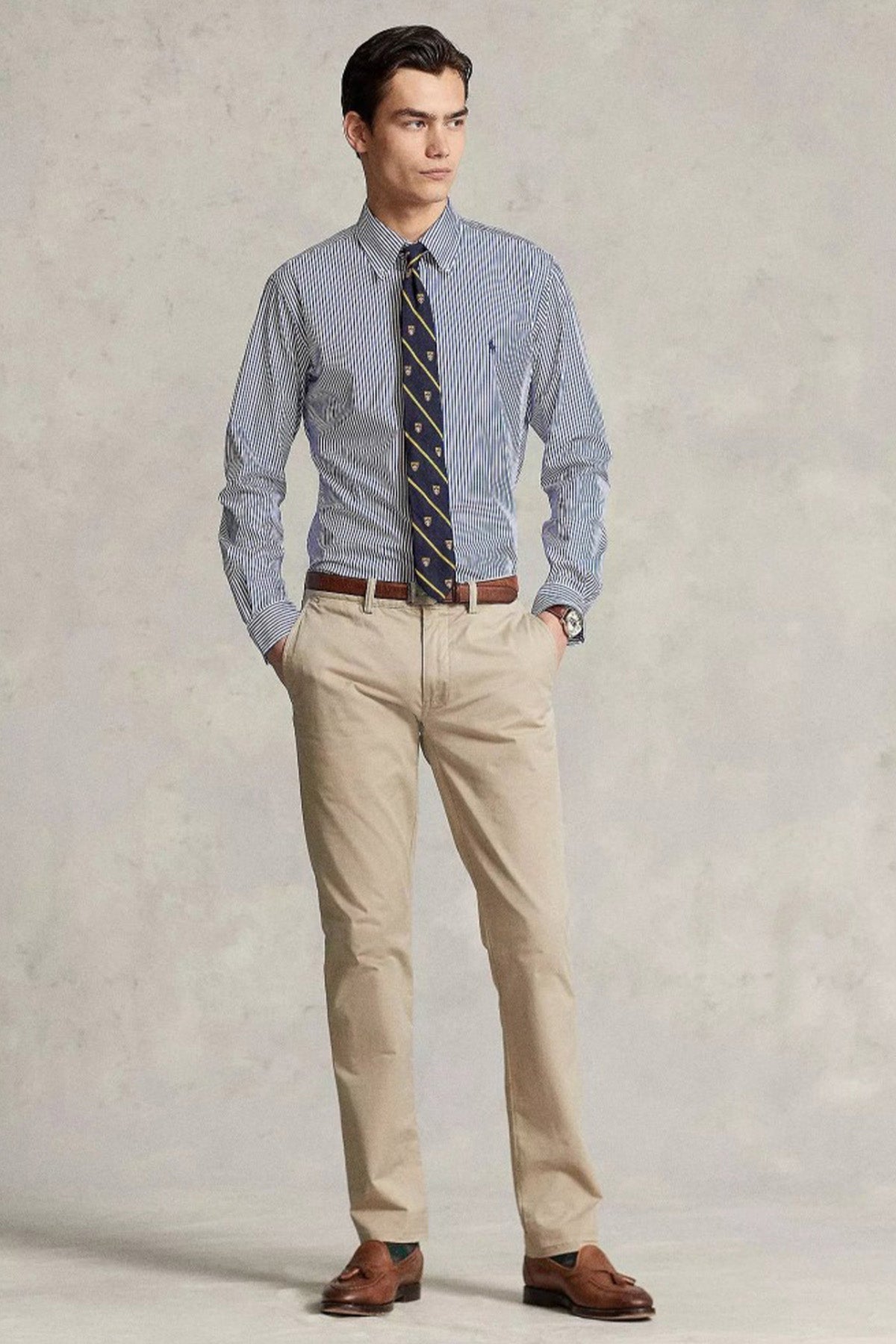 Polo Ralph Lauren Custom Fit Çizgili Streç Gömlek