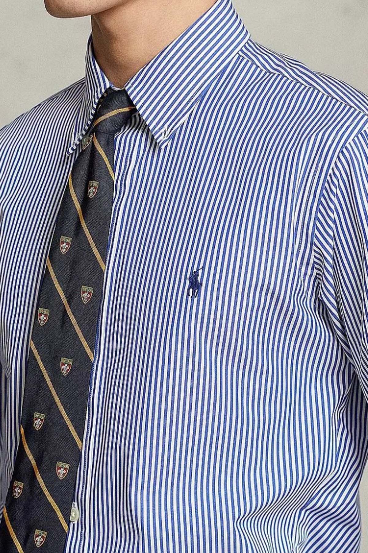 Polo Ralph Lauren Custom Fit Çizgili Streç Gömlek