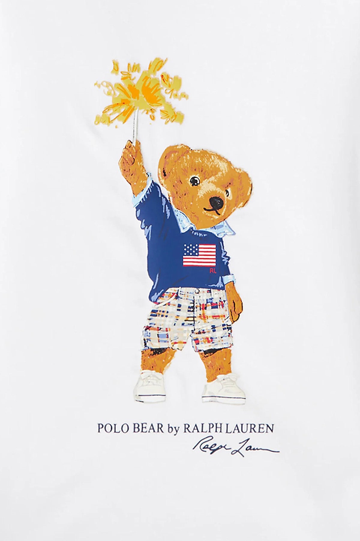 Polo Ralph Lauren Kids 2-7 Yaş Kız Çocuk Polo Bear T-shirt-T-shirt-Libas