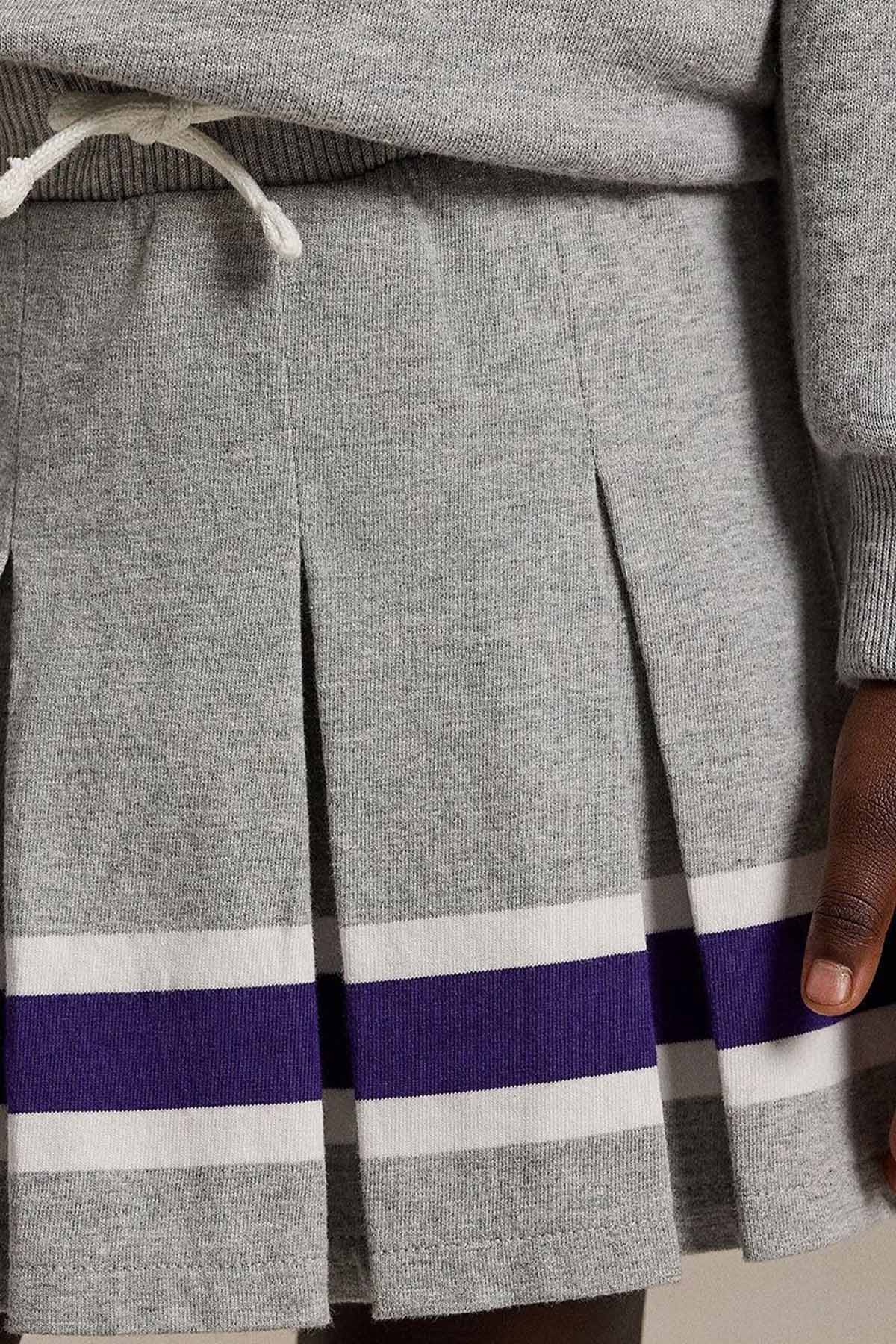 Polo Ralph Lauren Kids S Beden Kız Çocuk Beli Lastikli Pileli Mini Etek