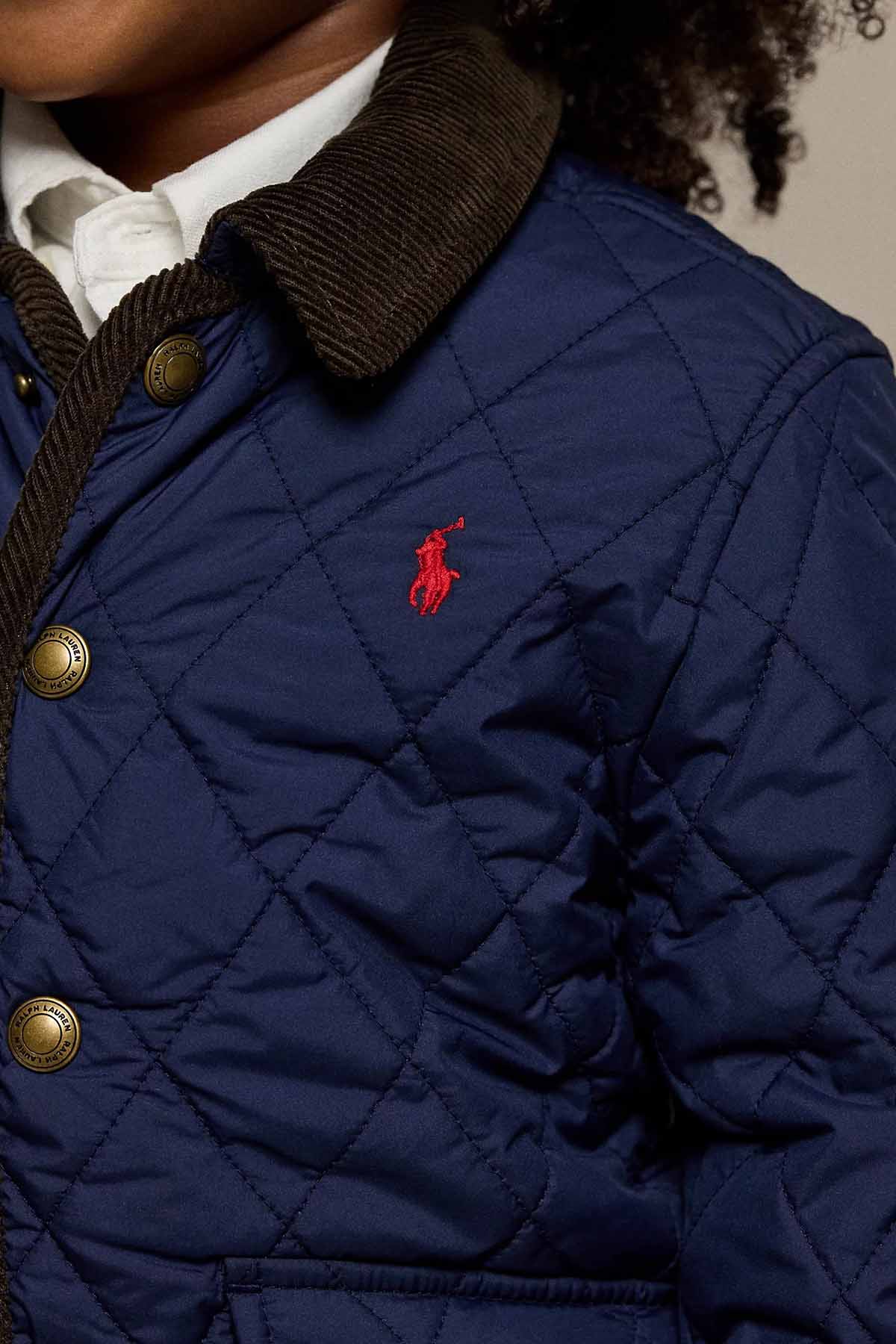 Polo Ralph Lauren Kids 4-6 Yaş Erkek Çocuk Kapitone Desenli Kapüşonlu Mont-Mont-Libas