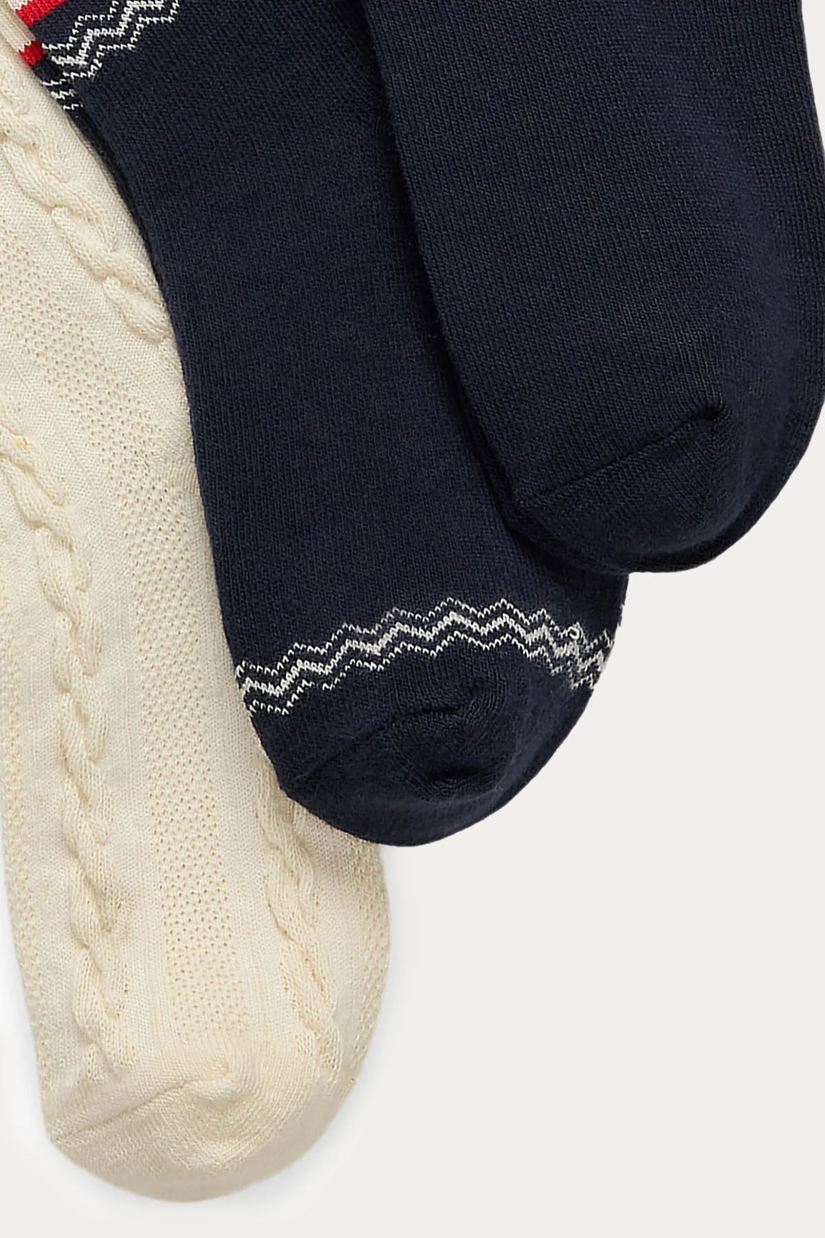 Polo Ralph Lauren Kids 4-7 Yaş Unisex Çocuk 3'lü Paket Polo Bear Çorap