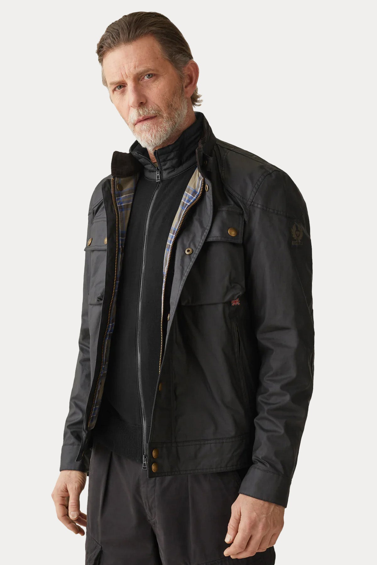 Belstaff Kelby İnce Örgü Yün Triko Ceket