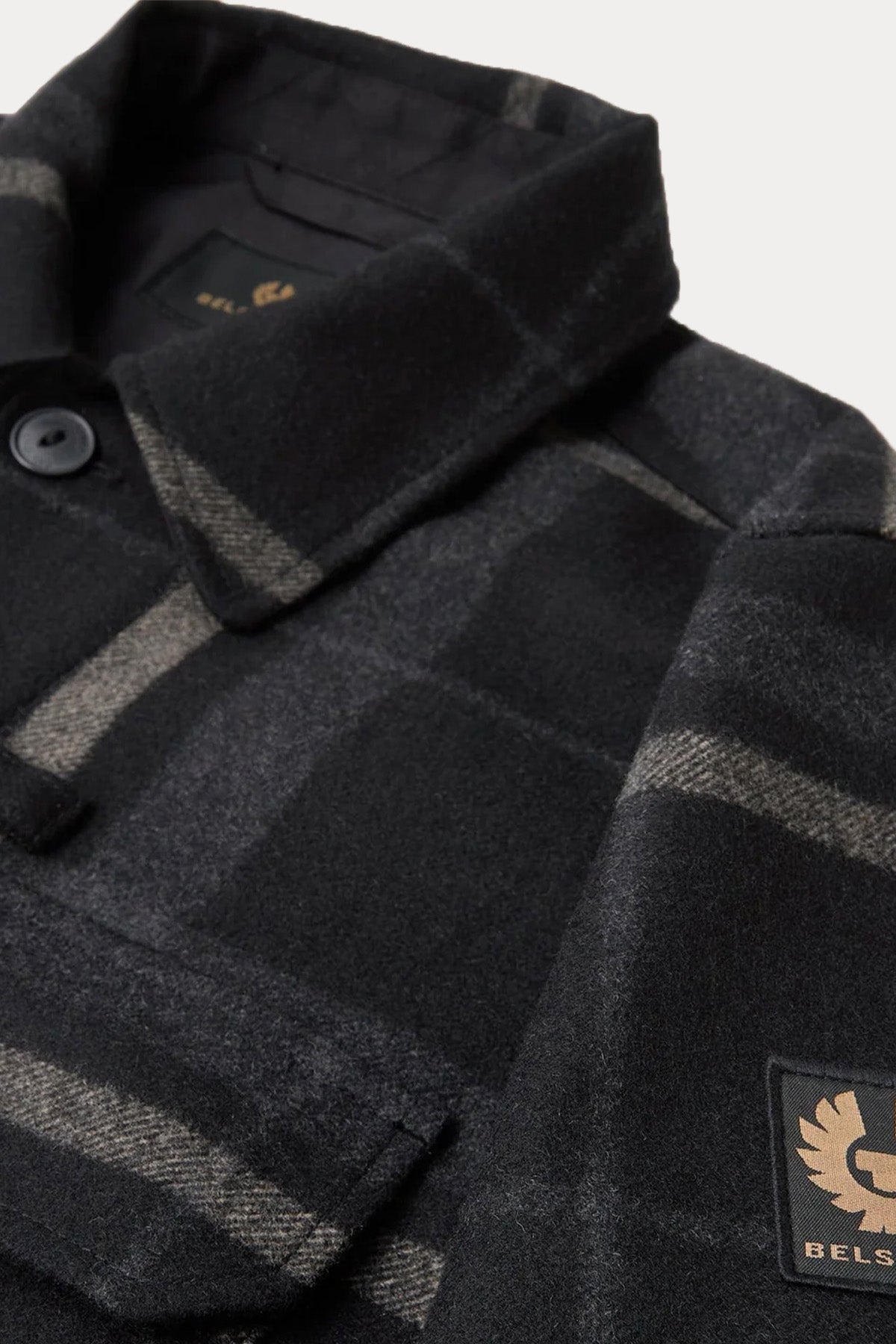 Belstaff Ekose Desenli Yün Ceket-Ceket-Libas