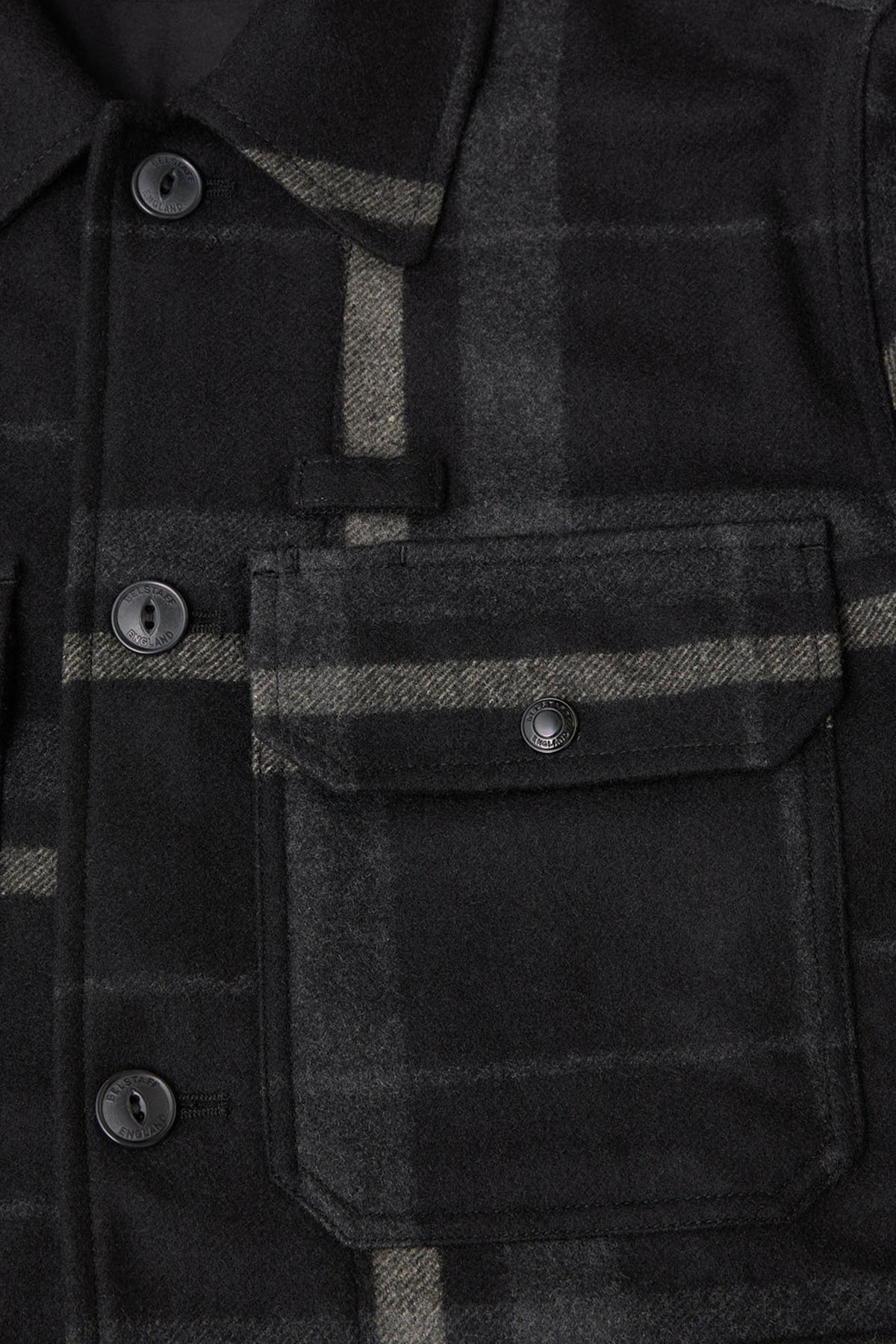 Belstaff Ekose Desenli Yün Ceket-Ceket-Libas