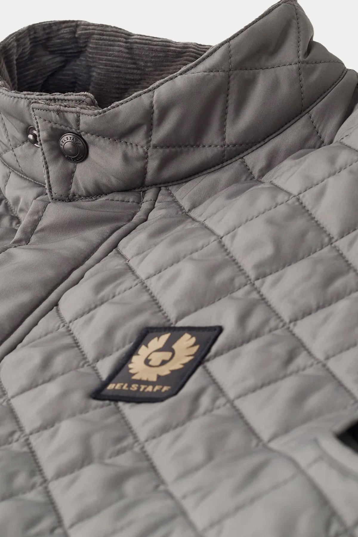 Belstaff Icon Gilet Dik Yaka Kapitone Puffer Yelek-Yelek-Libas