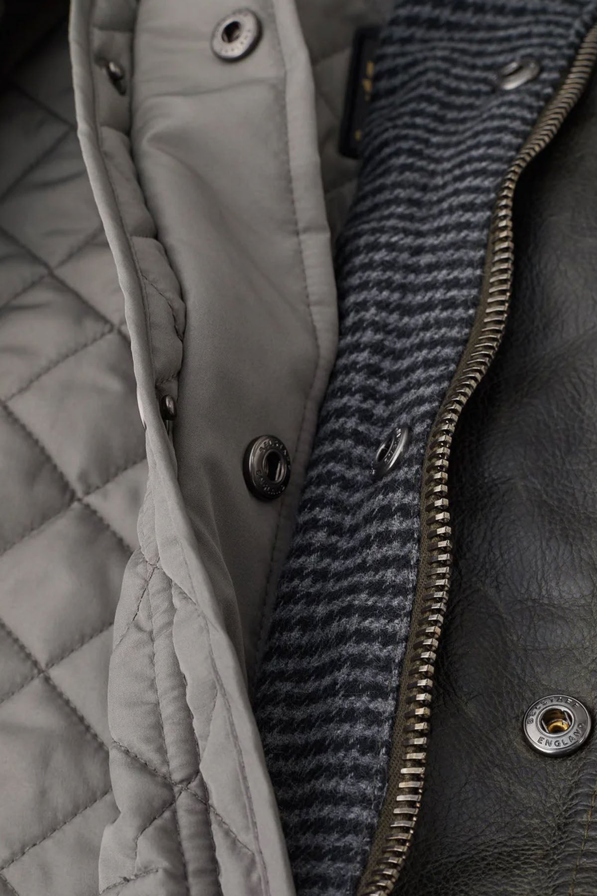 Belstaff Icon Gilet Dik Yaka Kapitone Puffer Yelek-Yelek-Libas