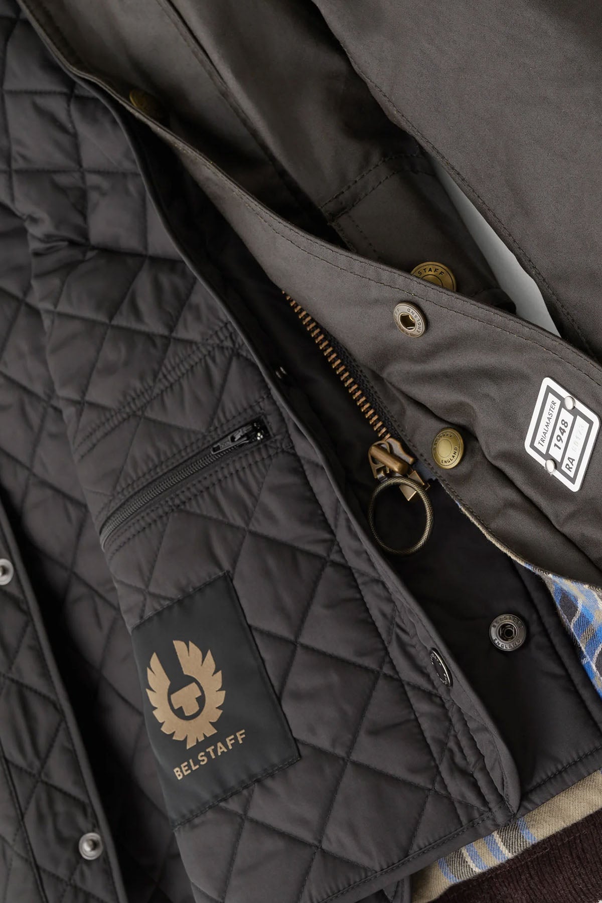 Belstaff Icon Gilet Dik Yaka Kapitone Puffer Yelek-Yelek-Libas
