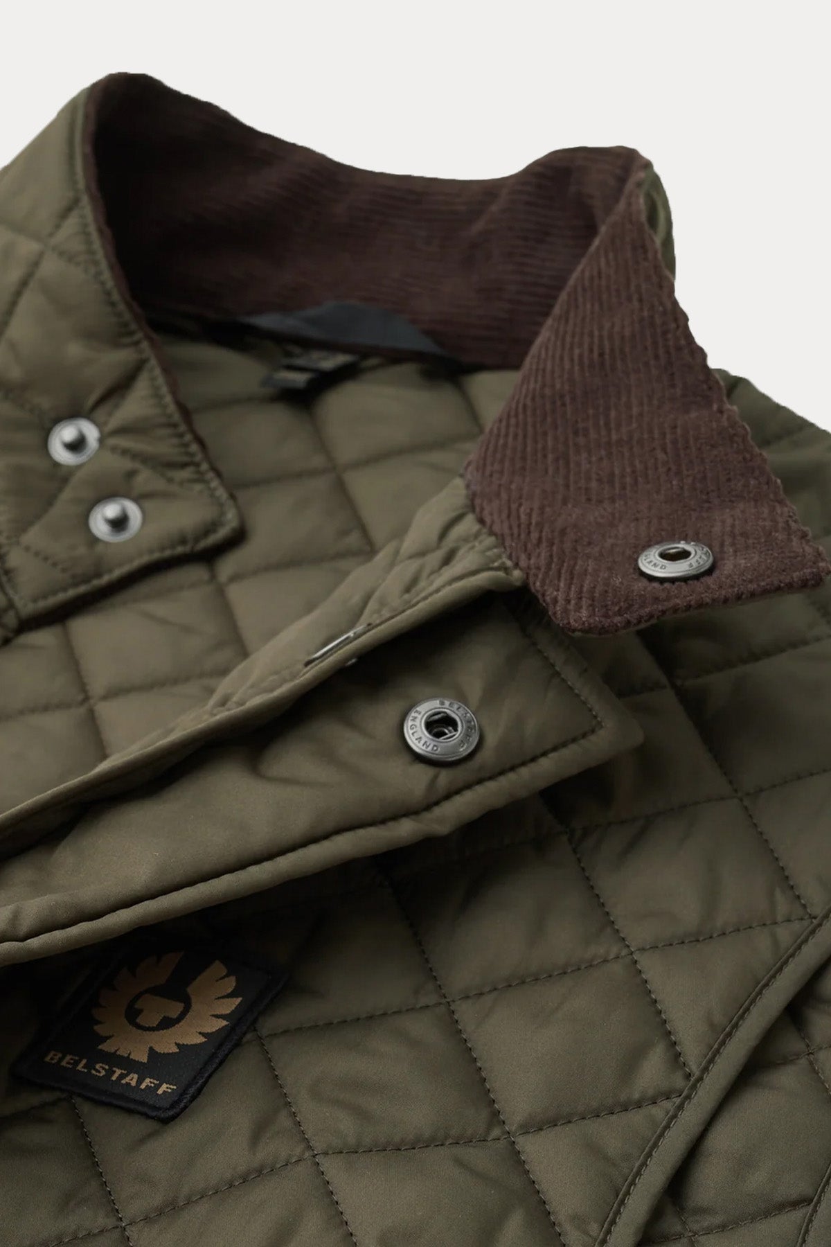 Belstaff Icon Gilet Dik Yaka Kapitone Puffer Yelek-Yelek-Libas