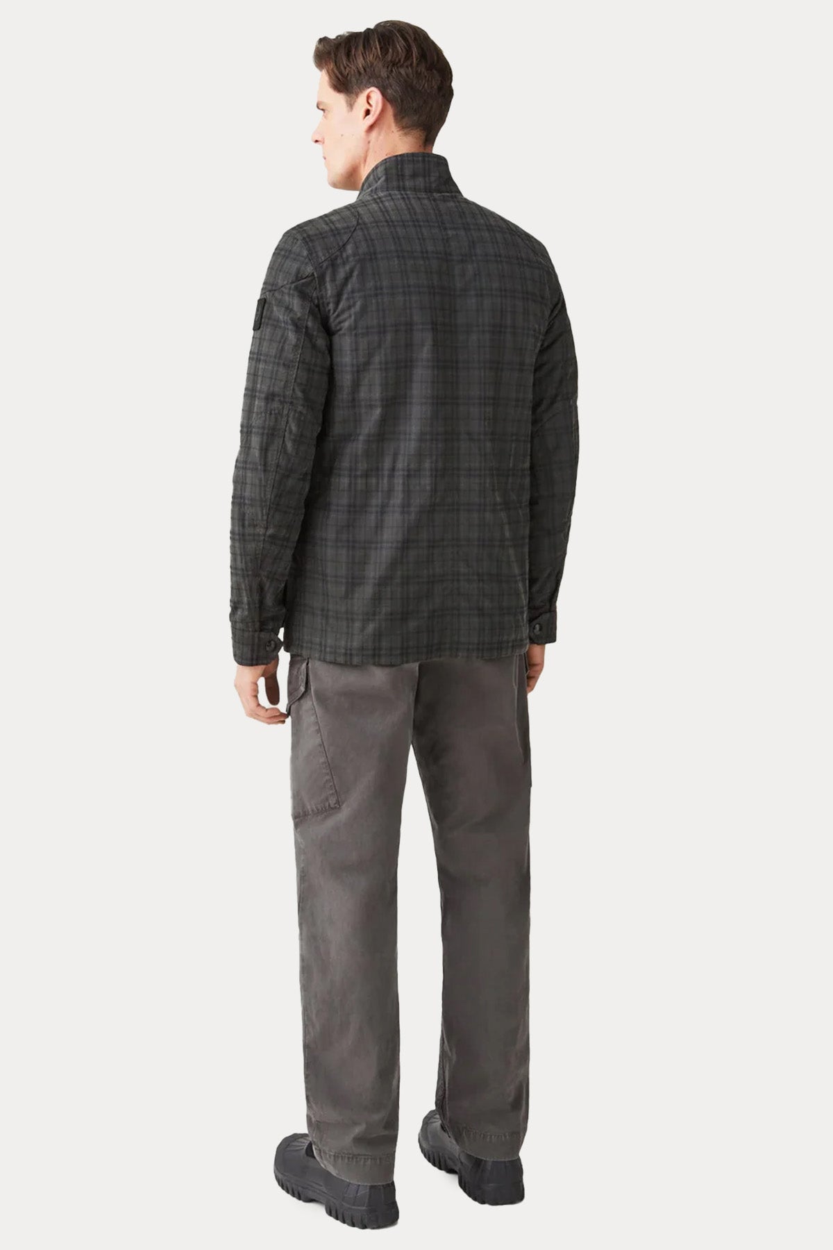 Belstaff Icon Fieldmaster Mumlu Kumaş Ekoseli Mont