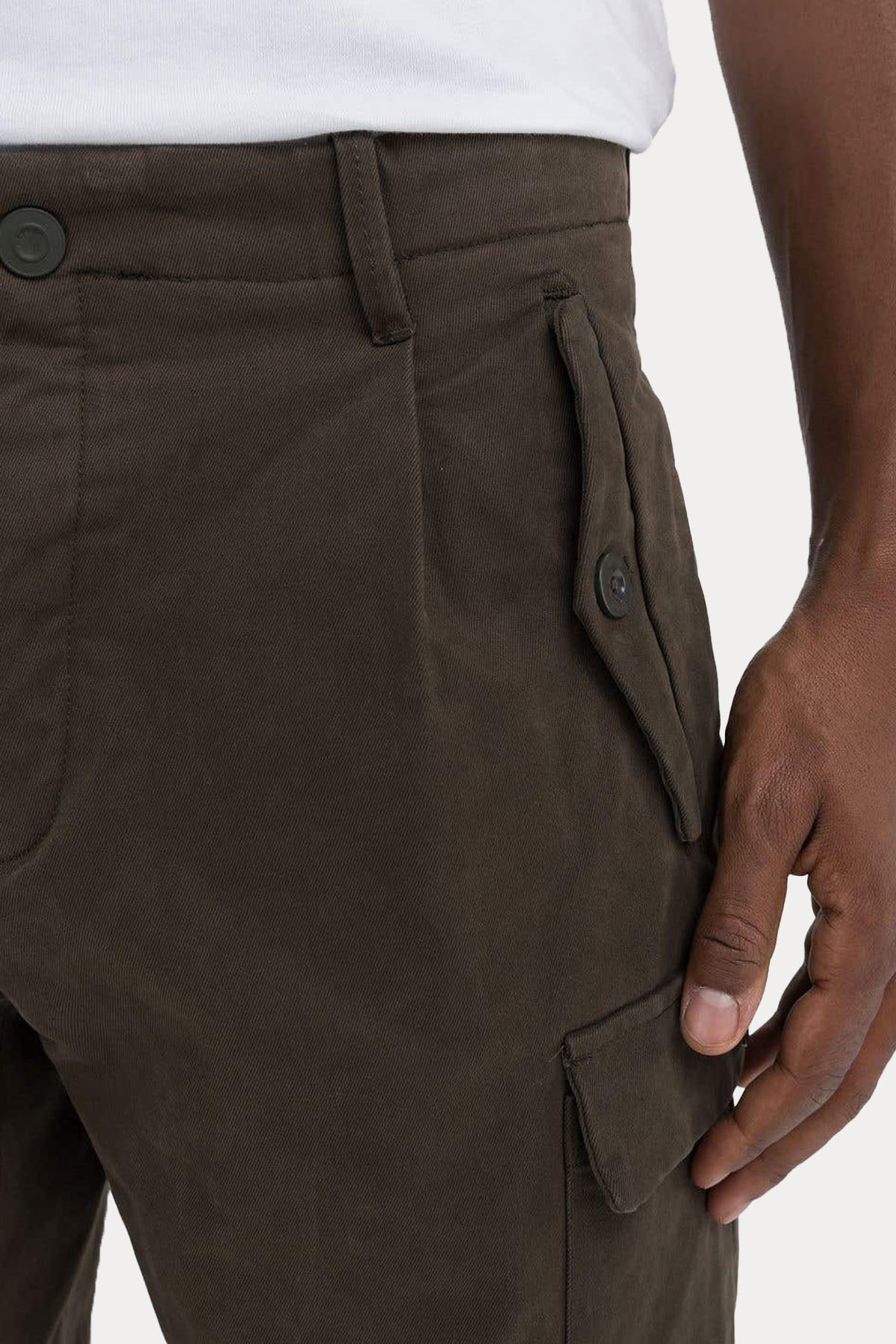 Replay Regular Fit Tek Pileli Kargo Pantolon-Pantolon-Libas