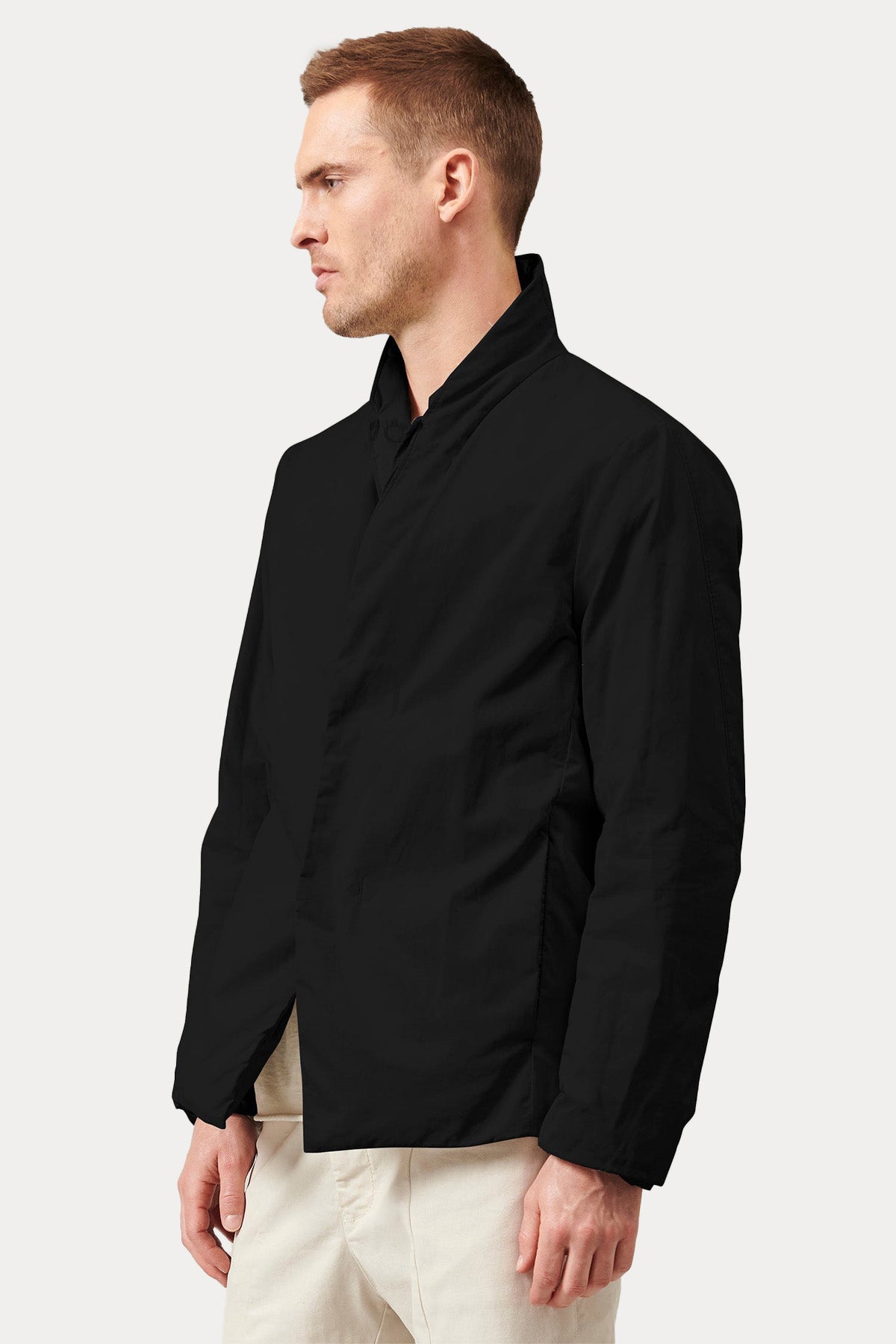 Transit Dik Yaka Çift Taraflı Ceket