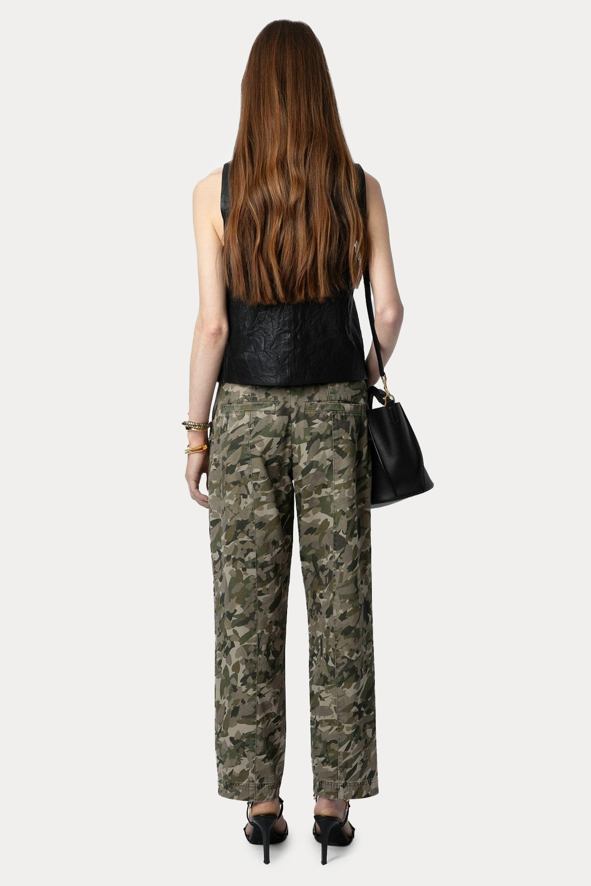 Zadig & Voltaire Regular Fit Kamuflaj Desenli Pantolon