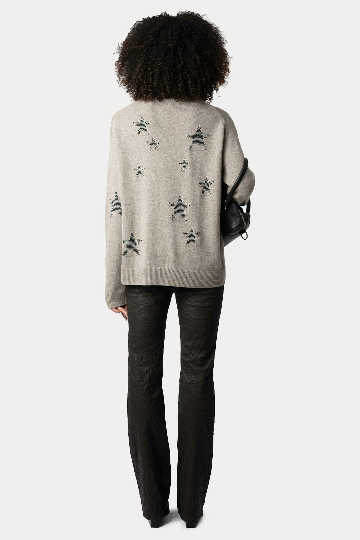 Zadig & Voltaire İkonik Yıldız Logolu İnce Örgü Kaşmir Triko