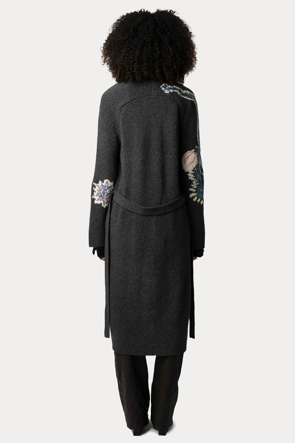 Zadig & Voltaire Logo Desenli Örgü Yün Triko Ceket