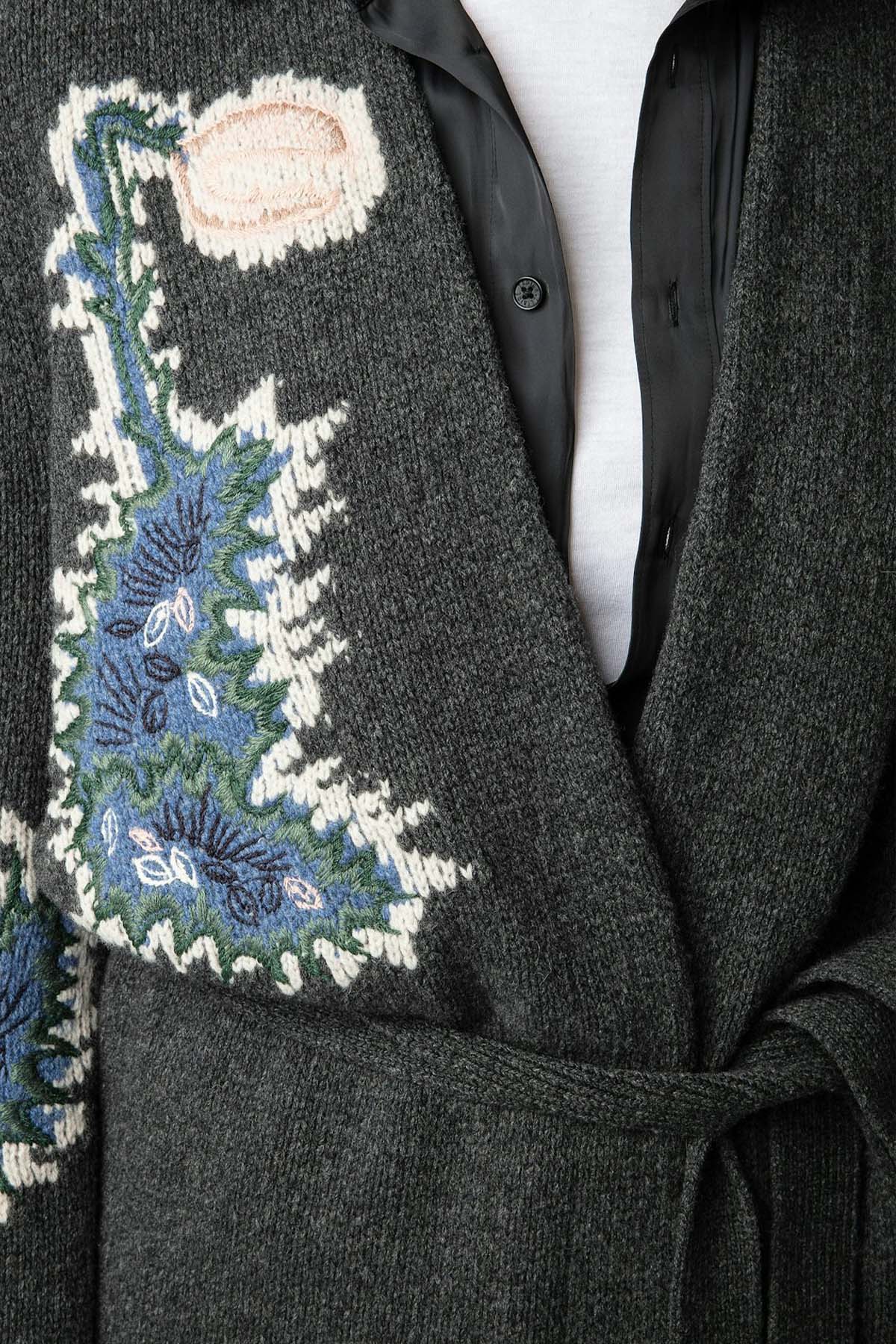 Zadig & Voltaire Logo Desenli Örgü Yün Triko Ceket