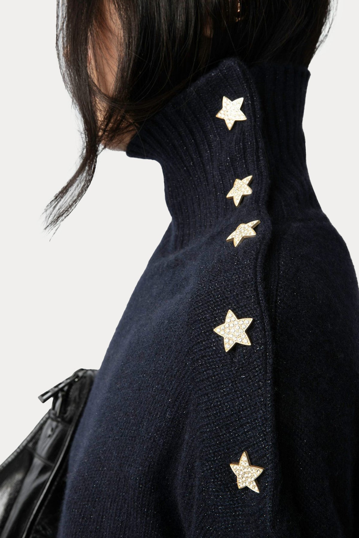 Zadig & Voltaire Geniş Kesim Balıkçı Yaka Örgü Kaşmir Triko