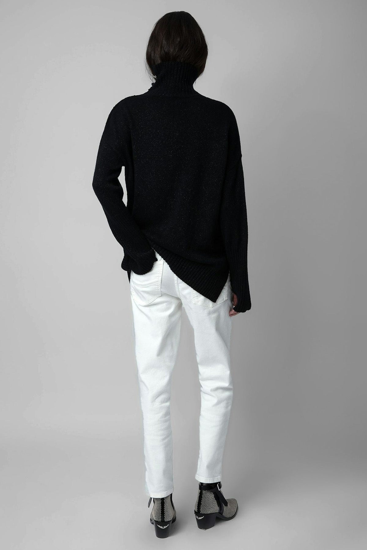 Zadig & Voltaire Geniş Kesim Balıkçı Yaka Örgü Kaşmir Triko