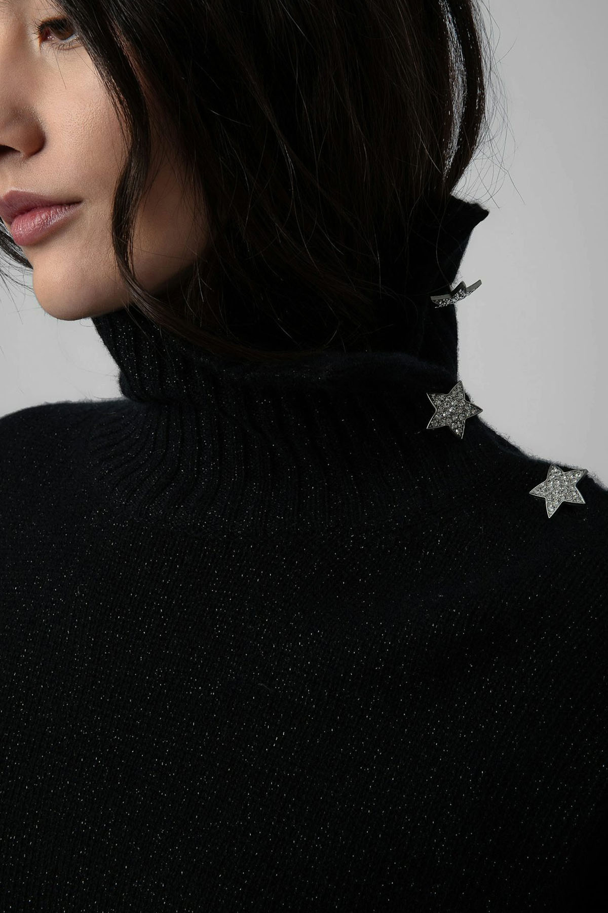 Zadig & Voltaire Geniş Kesim Balıkçı Yaka Örgü Kaşmir Triko