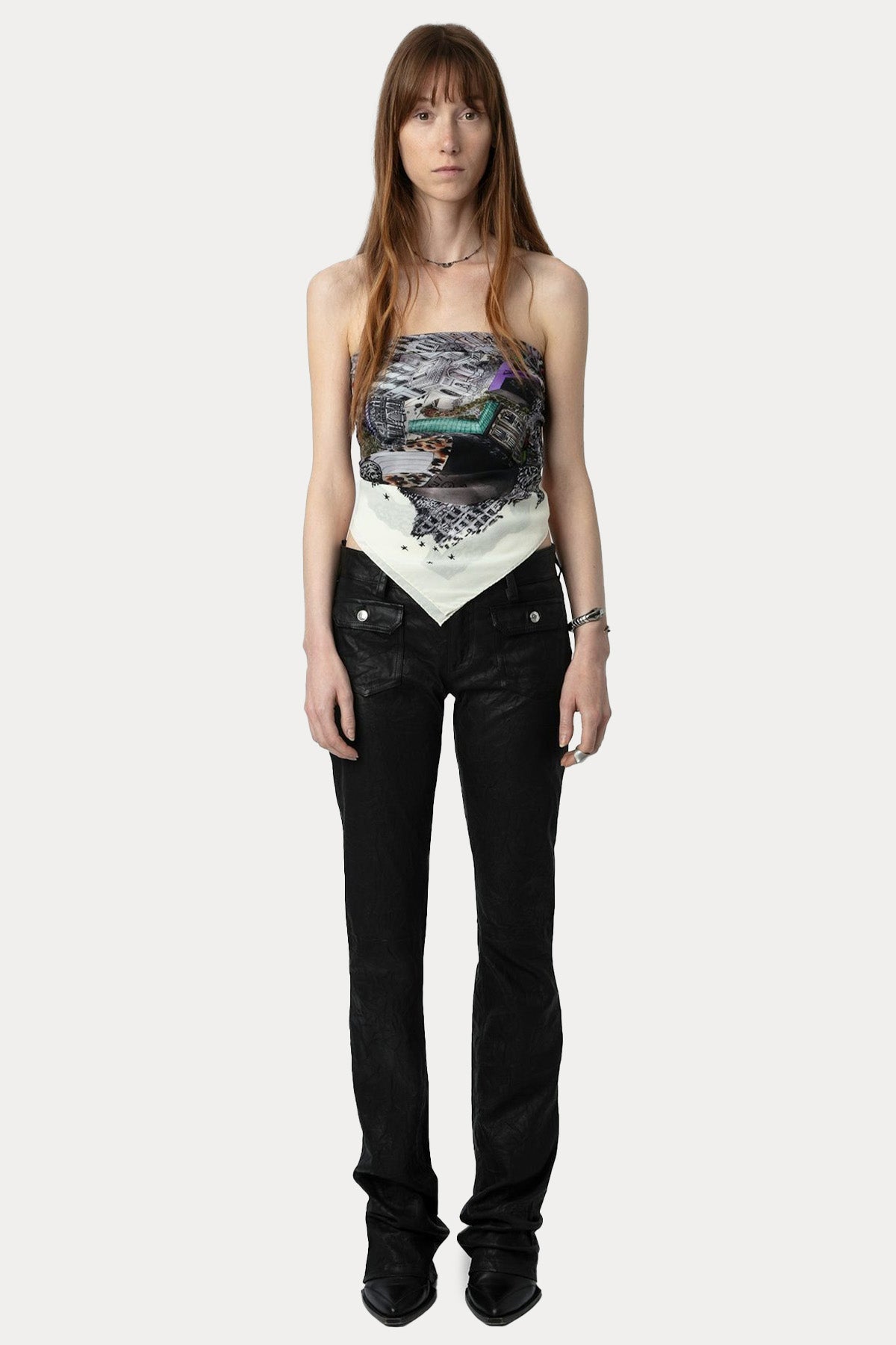 Zadig & Voltaire Şehir Temalı İpek Şal