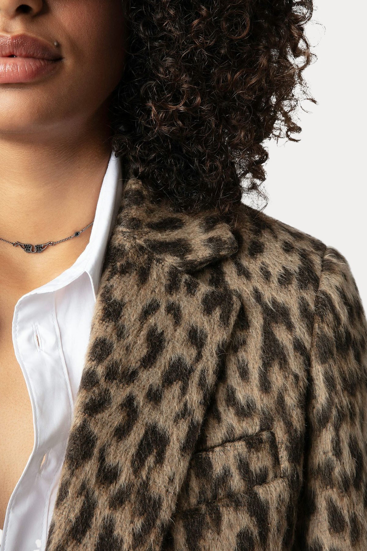 Zadig & Voltaire Leopar Desenli Blazer Ceket