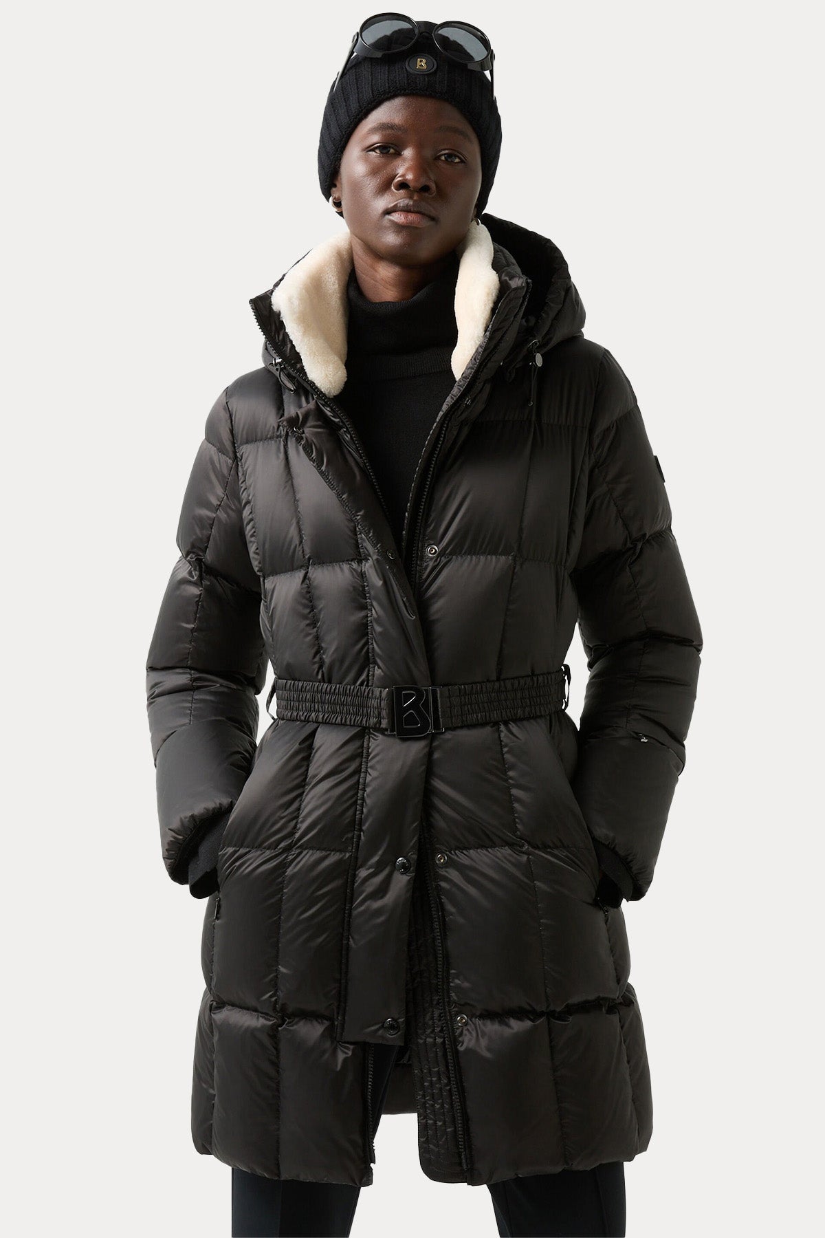 Bogner Nicci Kapüşonlu Uzun Puffer Mont