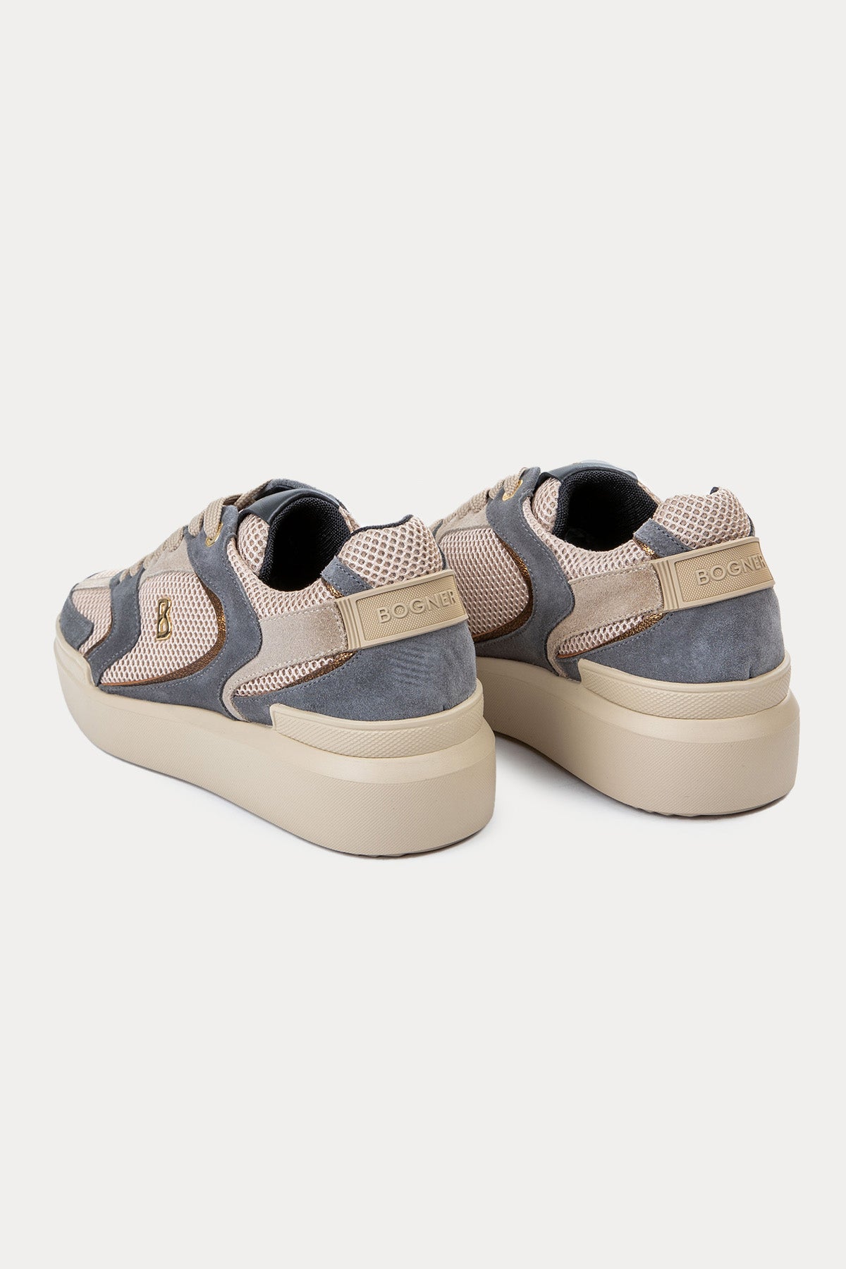 Bogner Hollywood Teknik Fileli Süet Sneaker Ayakkabı-Ayakkabı-Libas