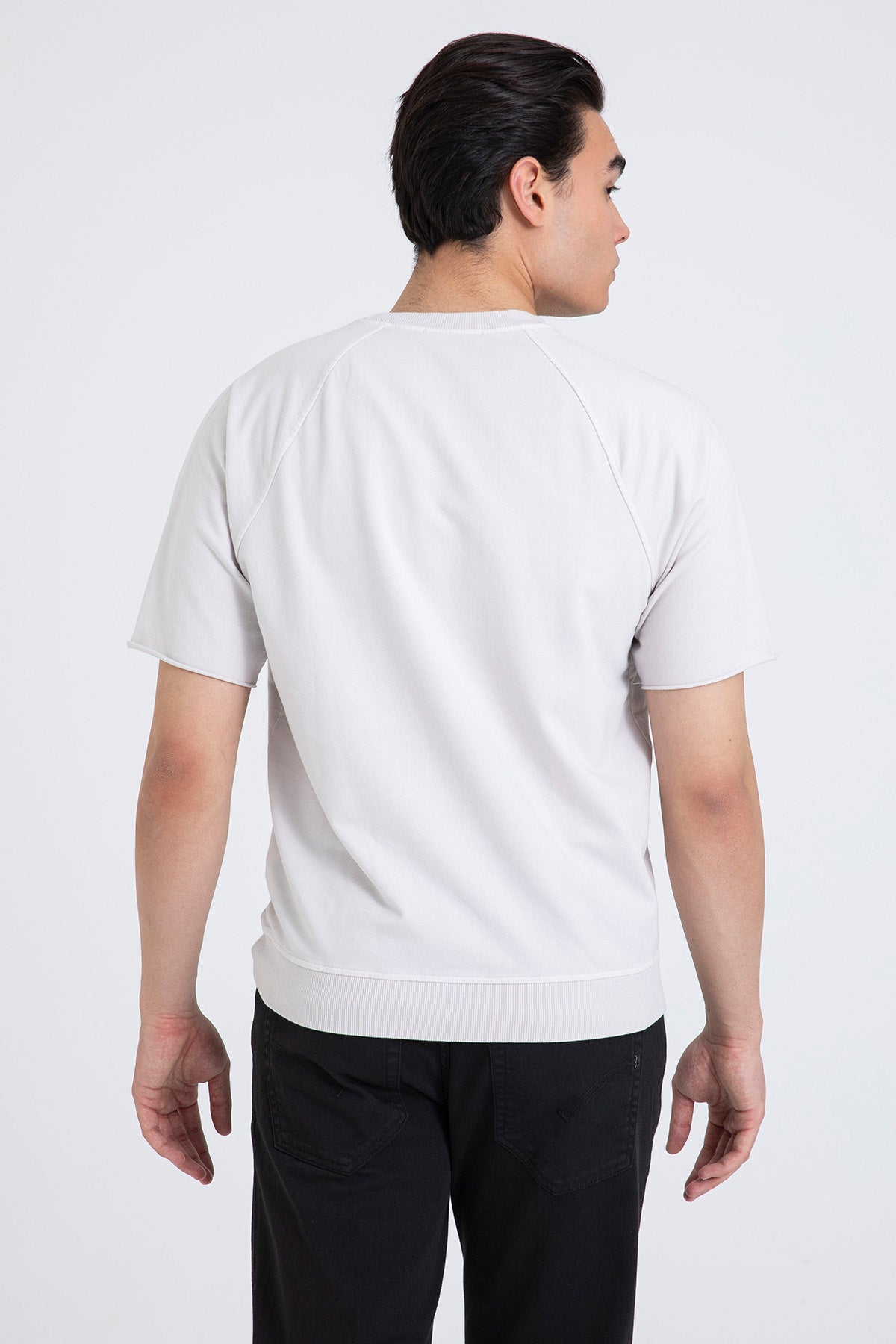 Manifattura Yuvarlak Yaka Streç Reglan Sweatshirt