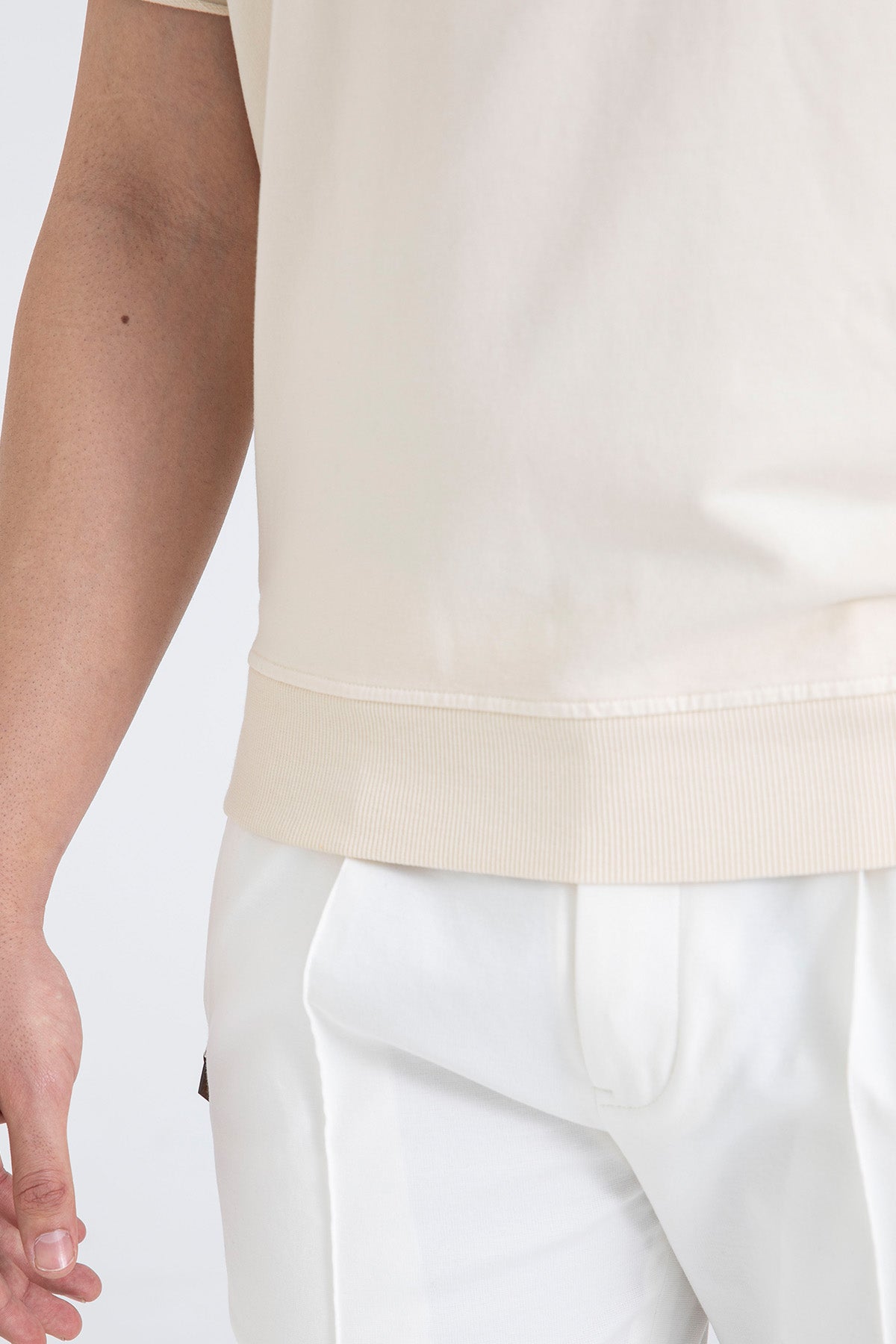 Manifattura Yuvarlak Yaka Streç Reglan Sweatshirt