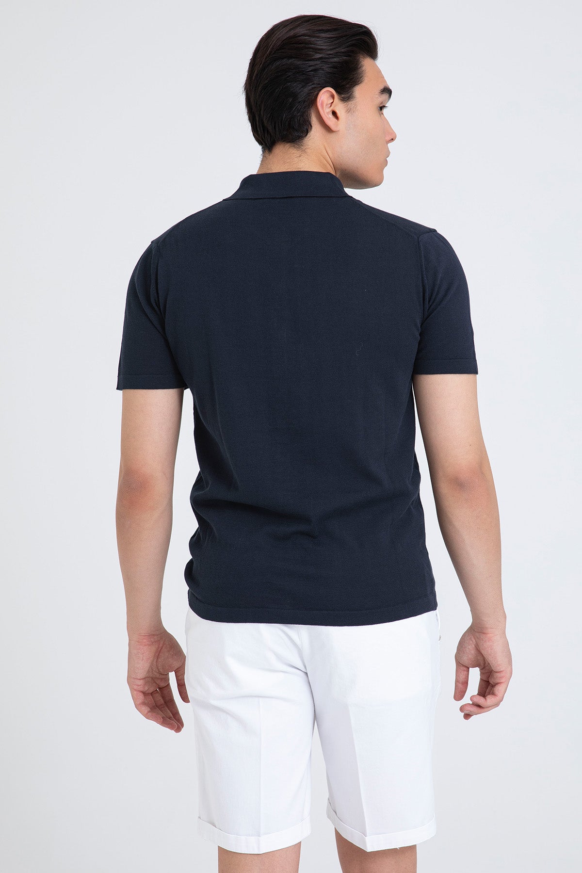 Manifattura Polo Yaka İnce Örgü Triko Gömlek