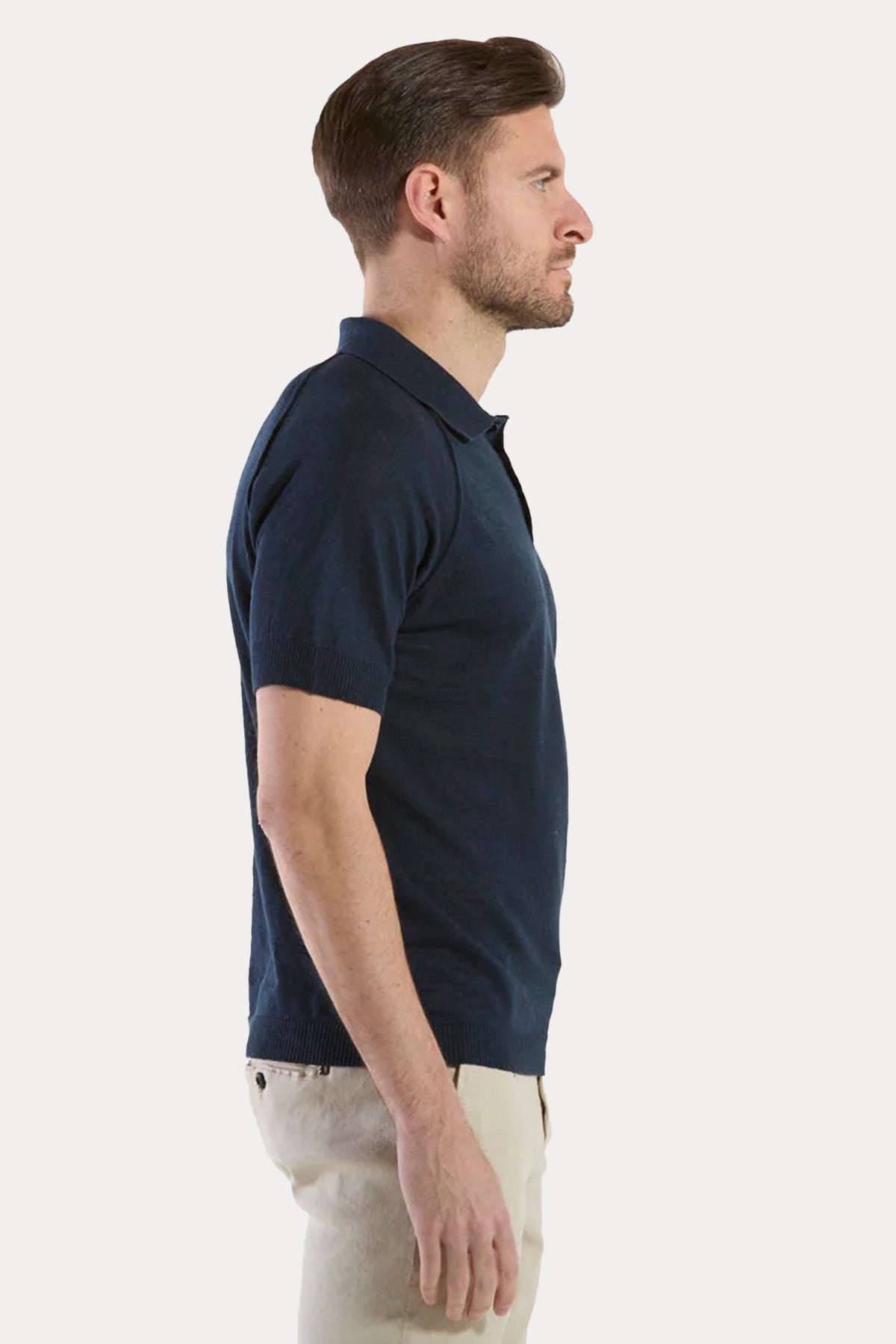 Manifattura İnce Örgü Polo Yaka Triko