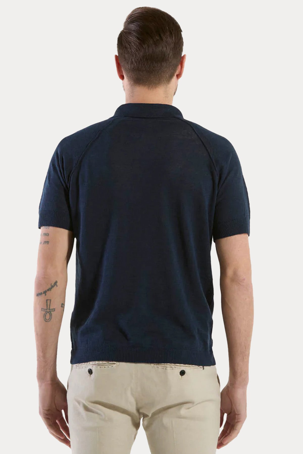 Manifattura İnce Örgü Polo Yaka Triko