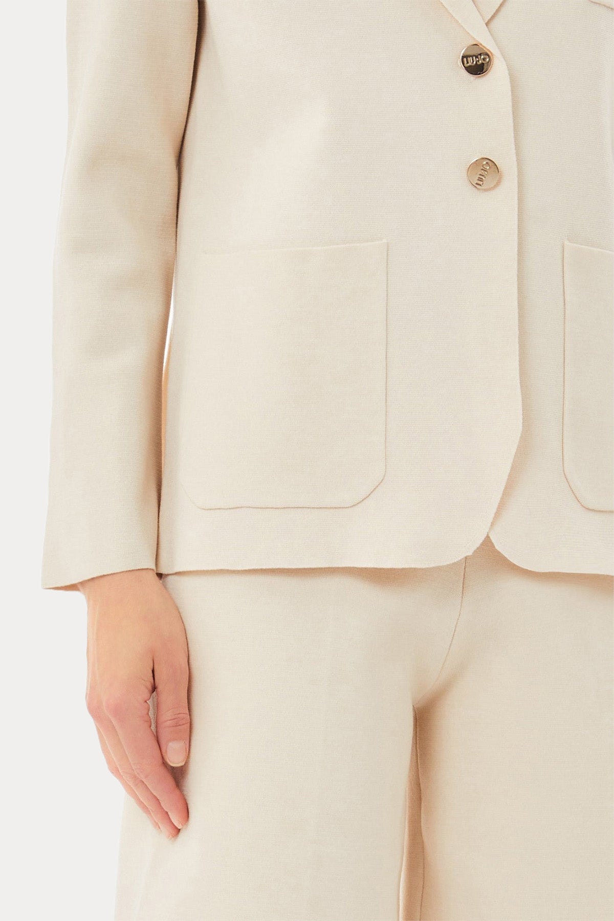 Liu Jo Örgü Streç Triko Blazer Ceket