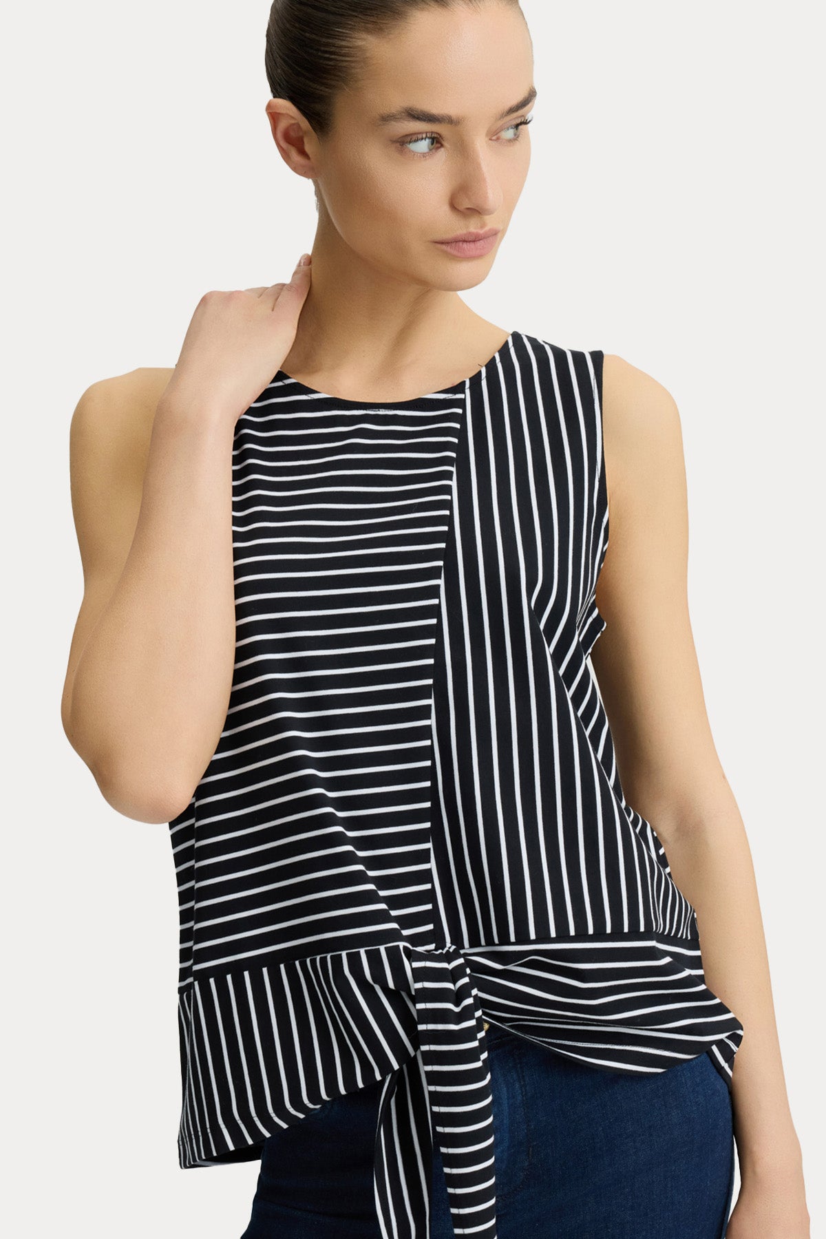 Liu Jo Çizgili Streç Bluz