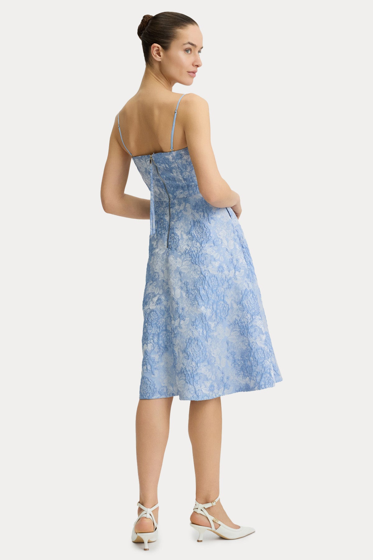 Liu Jo Straplez Desenli Midi Elbise