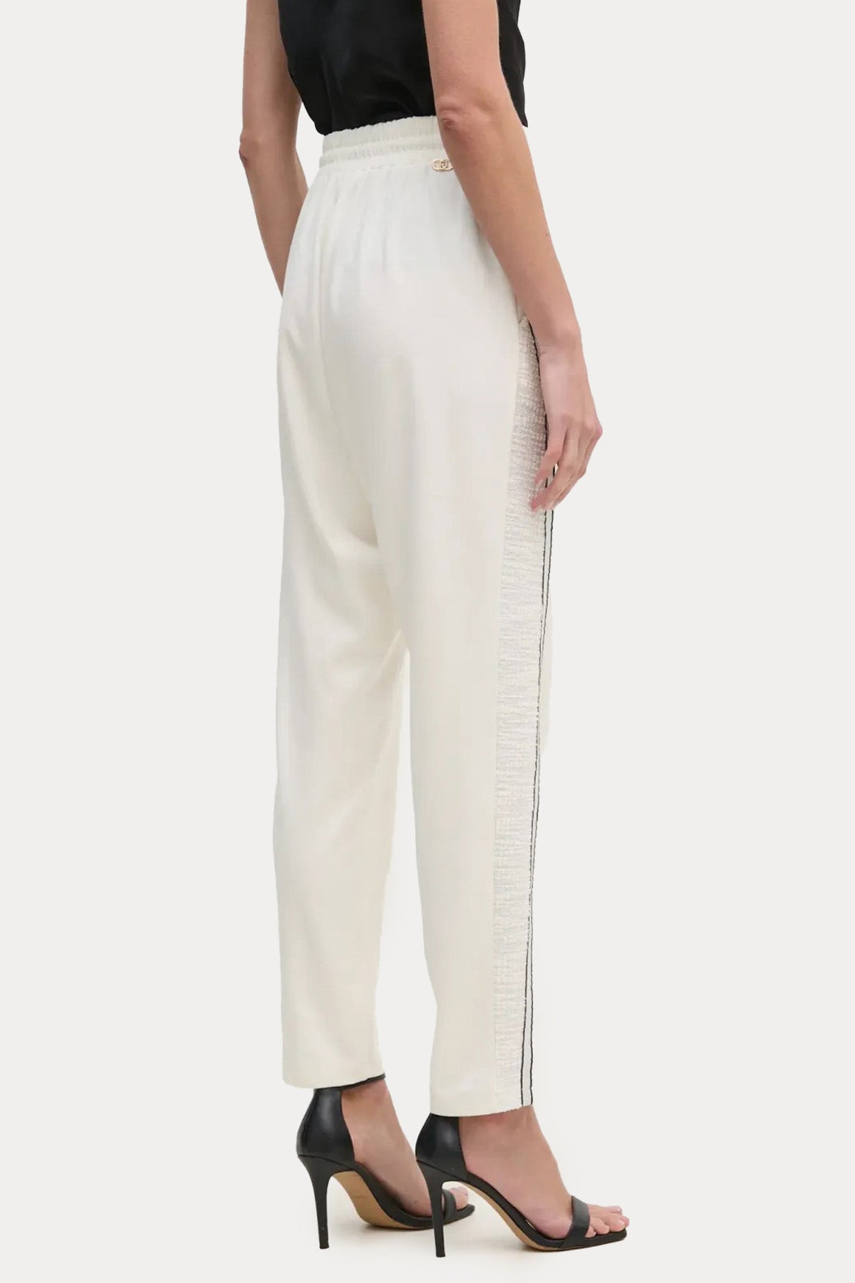 Liu Jo Beli Lastikli Slim Fit Yandan Cepli Pantolon