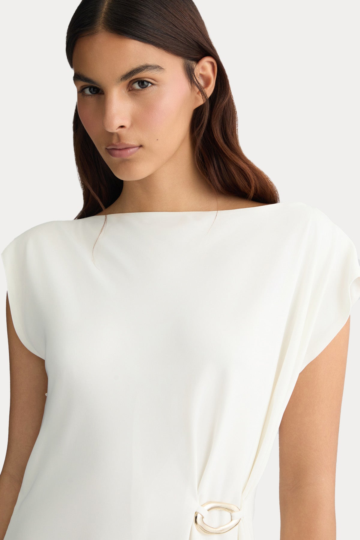 Liu Jo Metal Aksesuarlı Asimetrik Kesim Mini Elbise