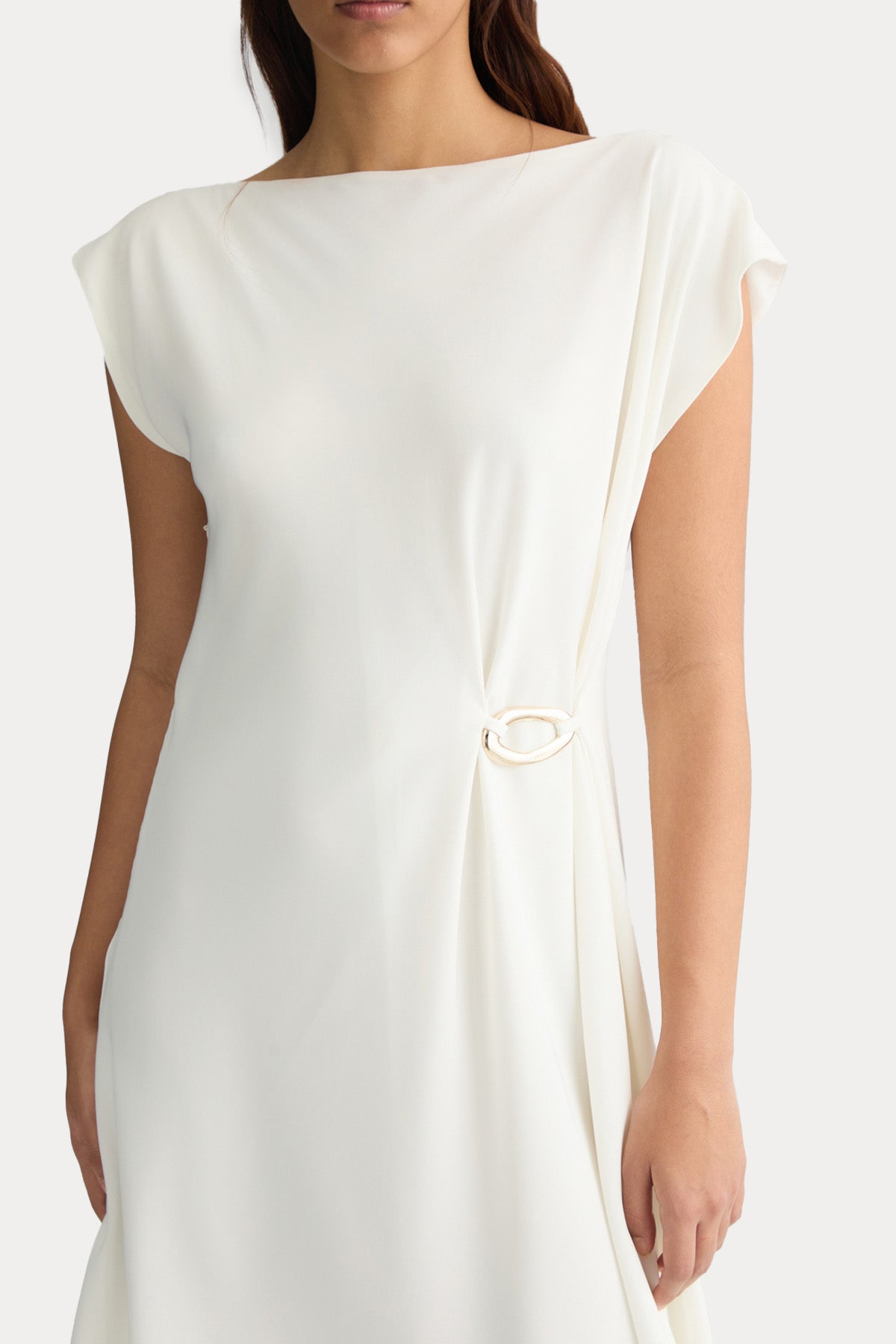 Liu Jo Metal Aksesuarlı Asimetrik Kesim Mini Elbise