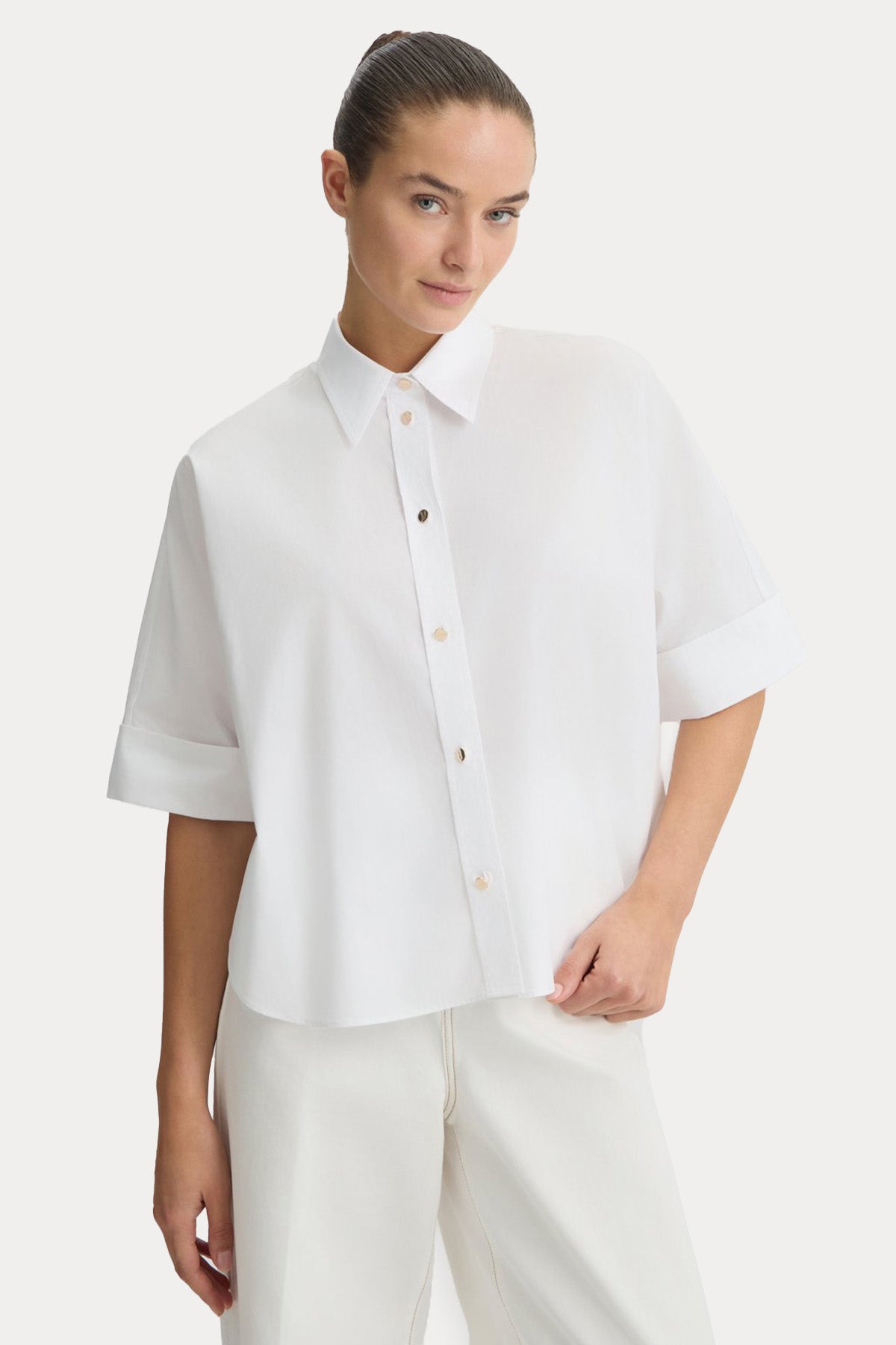 Liu Jo Boxy Fit Klasik Yaka Gömlek