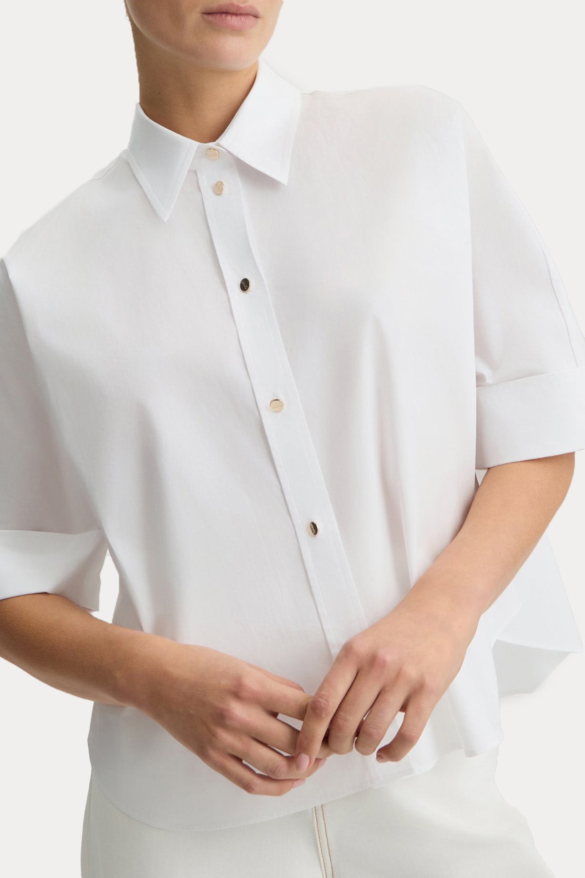 Liu Jo Boxy Fit Klasik Yaka Gömlek