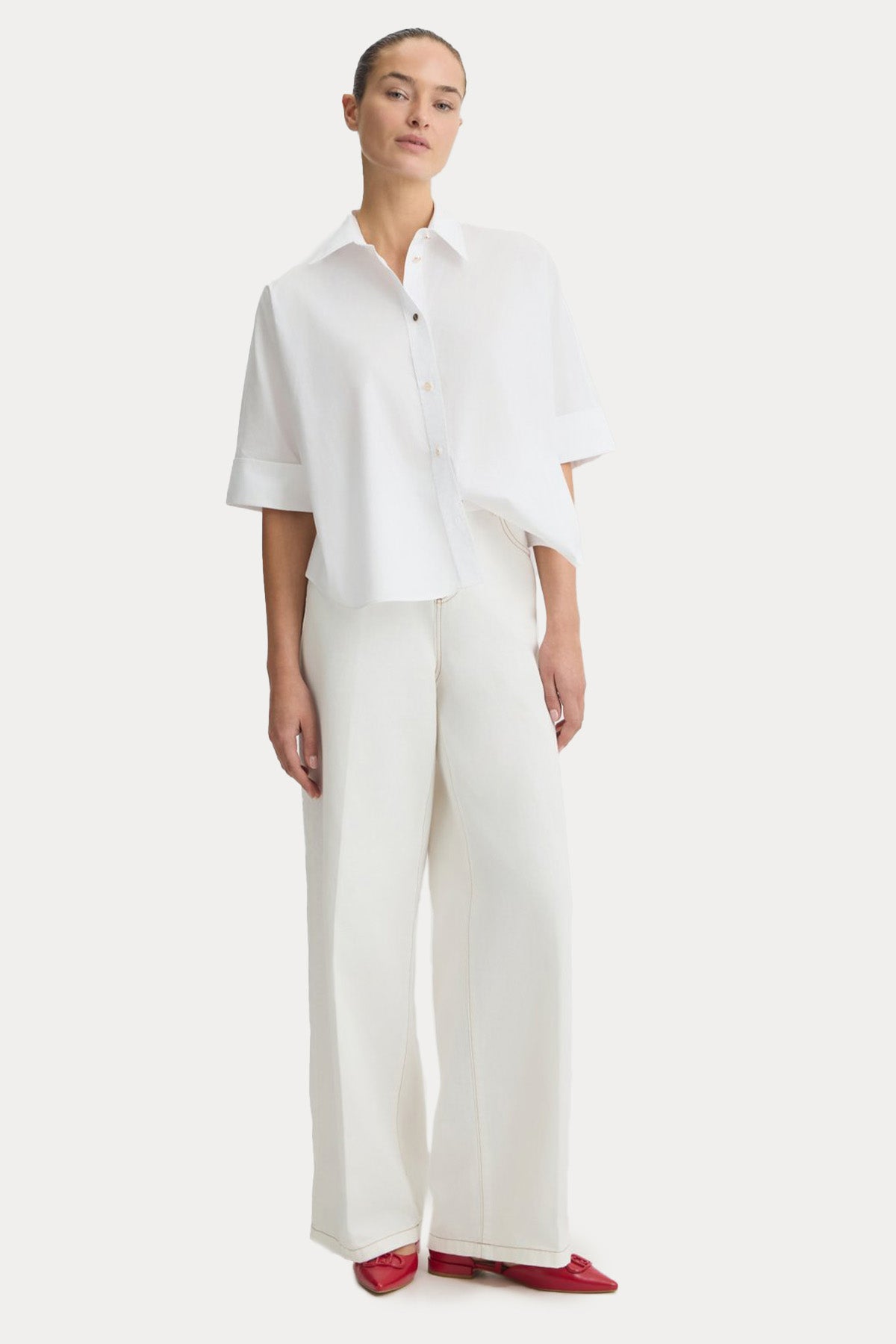 Liu Jo Boxy Fit Klasik Yaka Gömlek