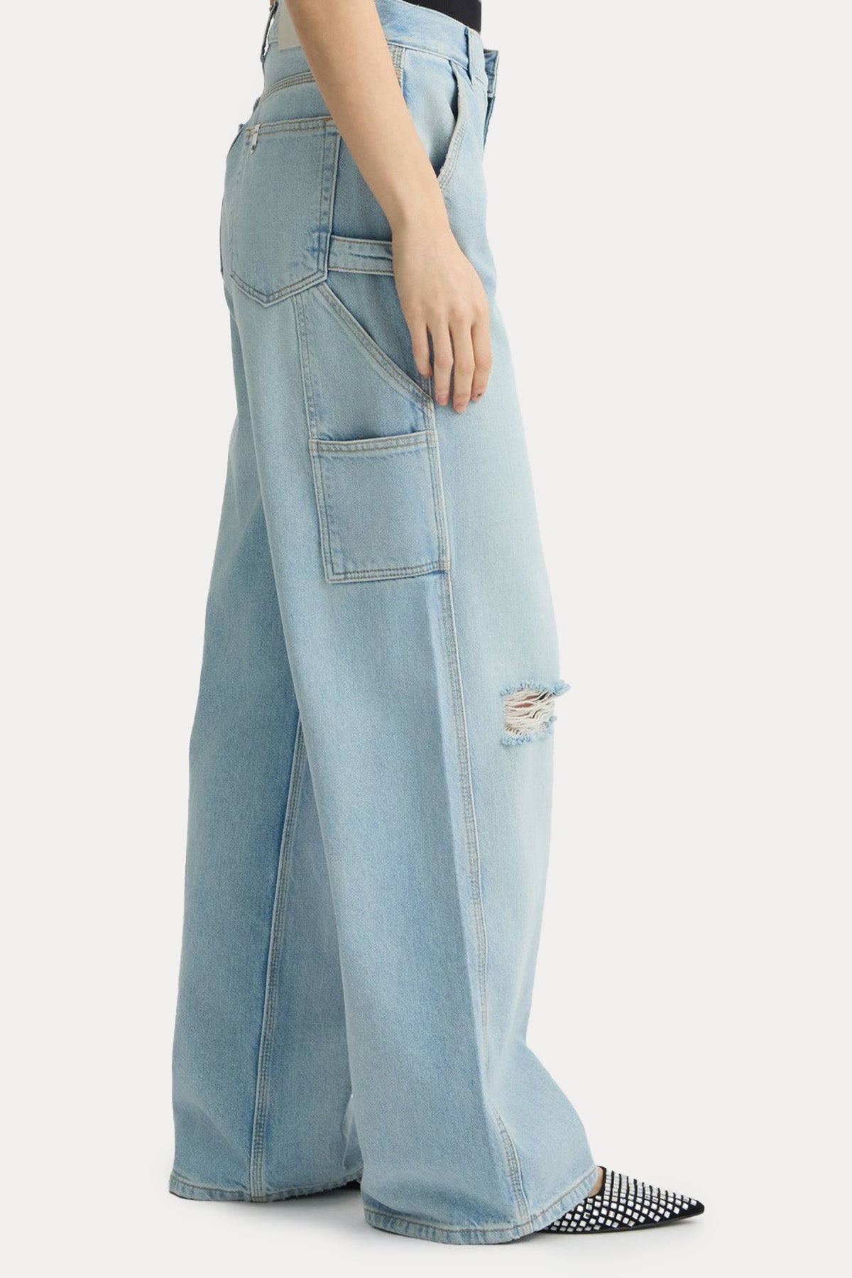 Liu Jo Flared Fit Yüksek Bel Yıkamalı Jeans-Jeans-Libas