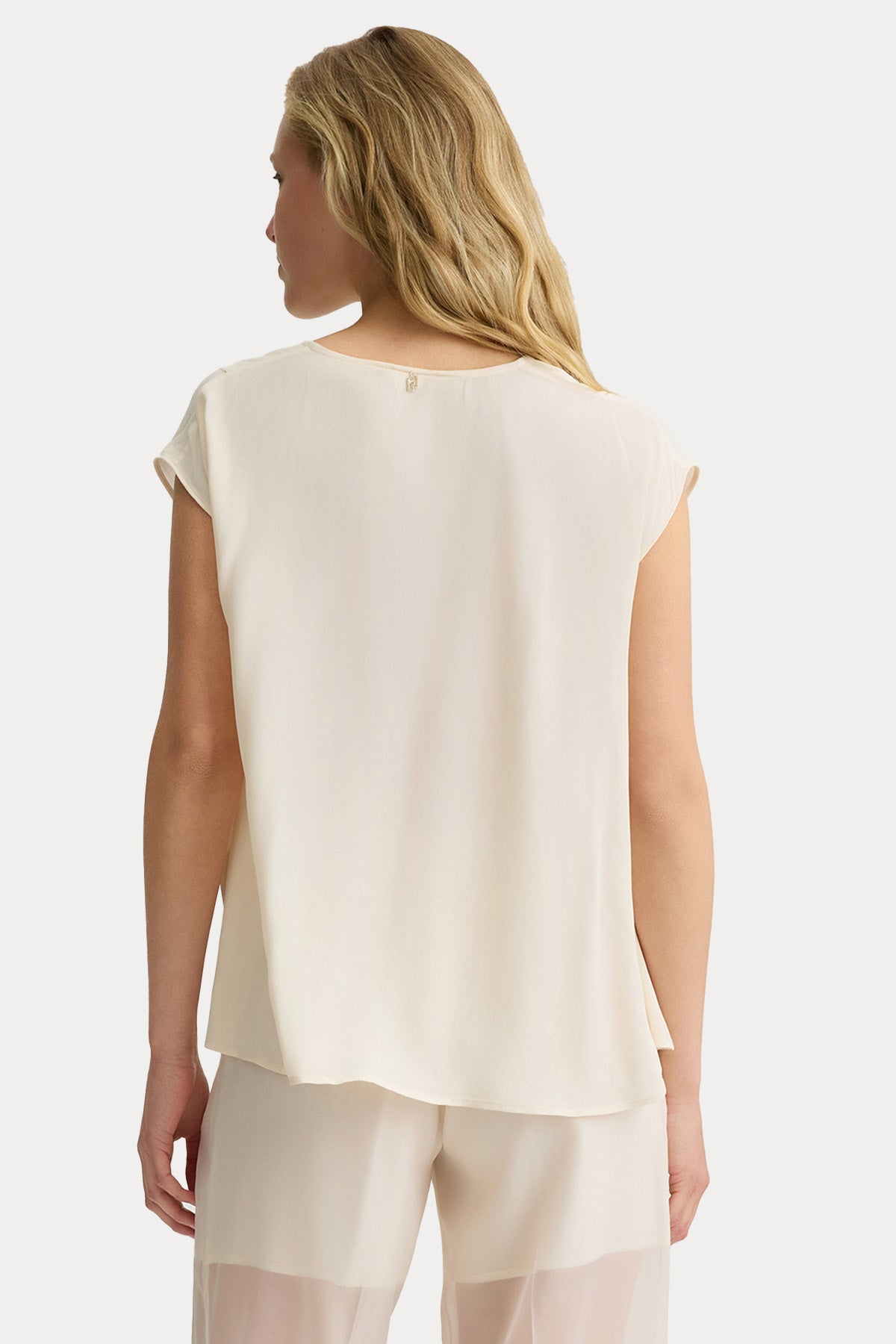 Liu Jo Regular Fit V Yaka Bluz