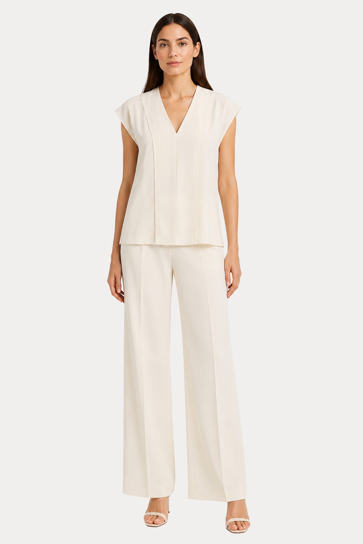 Liu Jo Regular Fit V Yaka Bluz