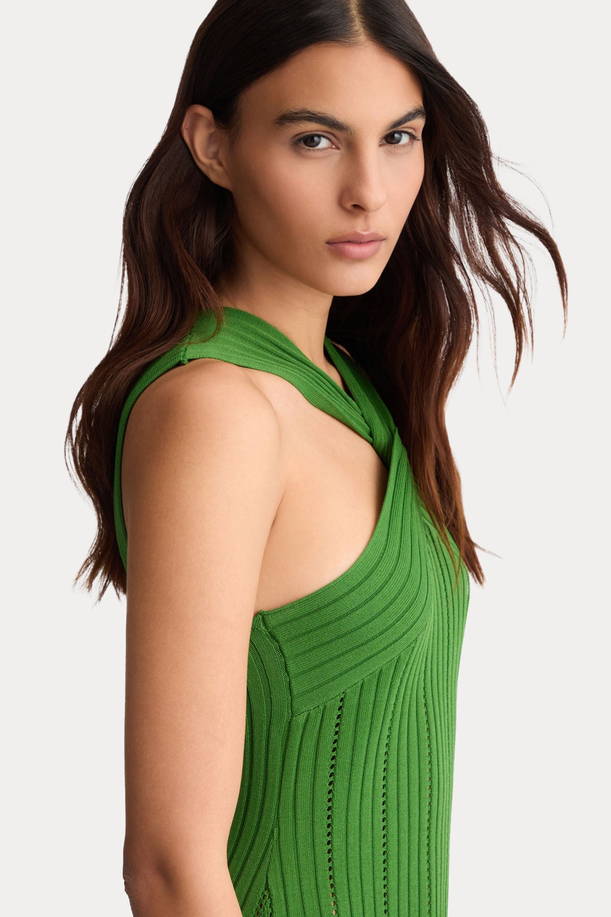 Liu Jo Belden Oturtmalı İnce Örgü Midi Elbise