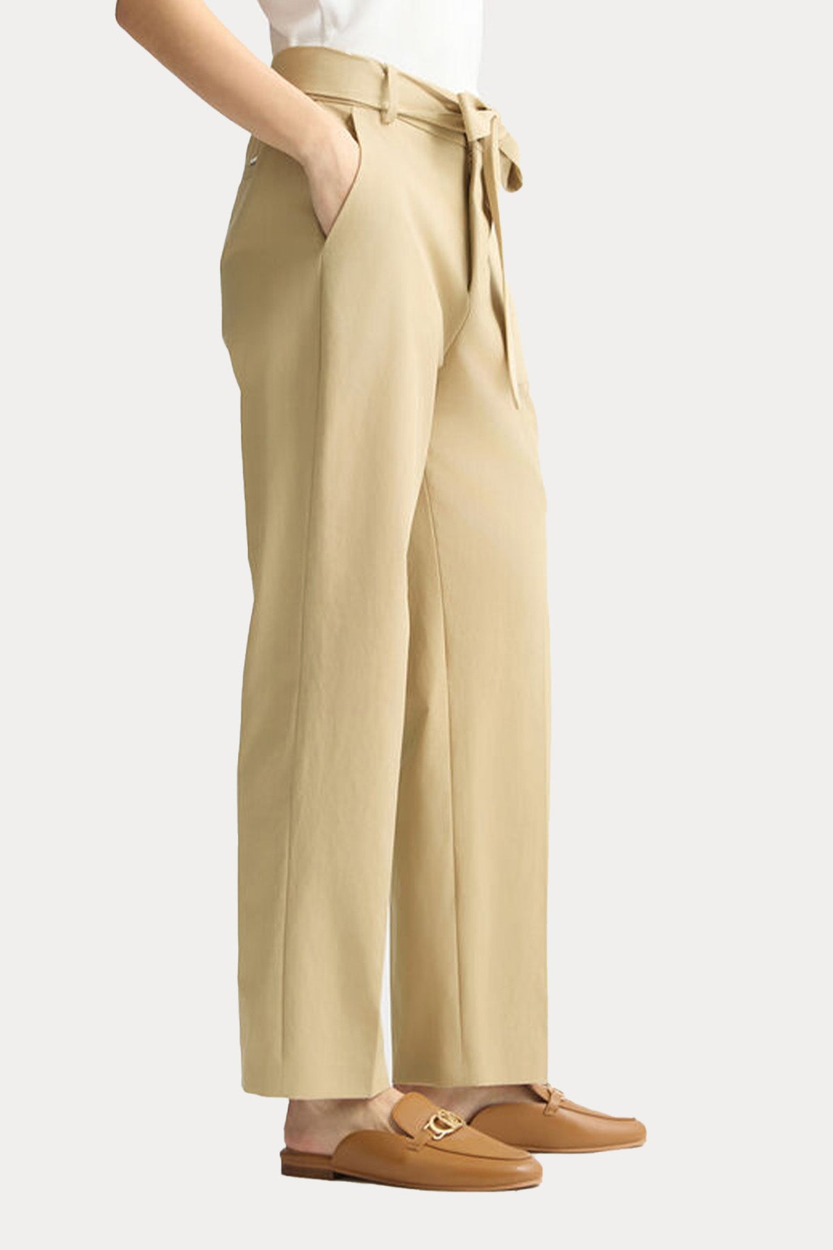 Liu Jo Slim Regular Fit Kemerli Yandan Cepli Pantolon