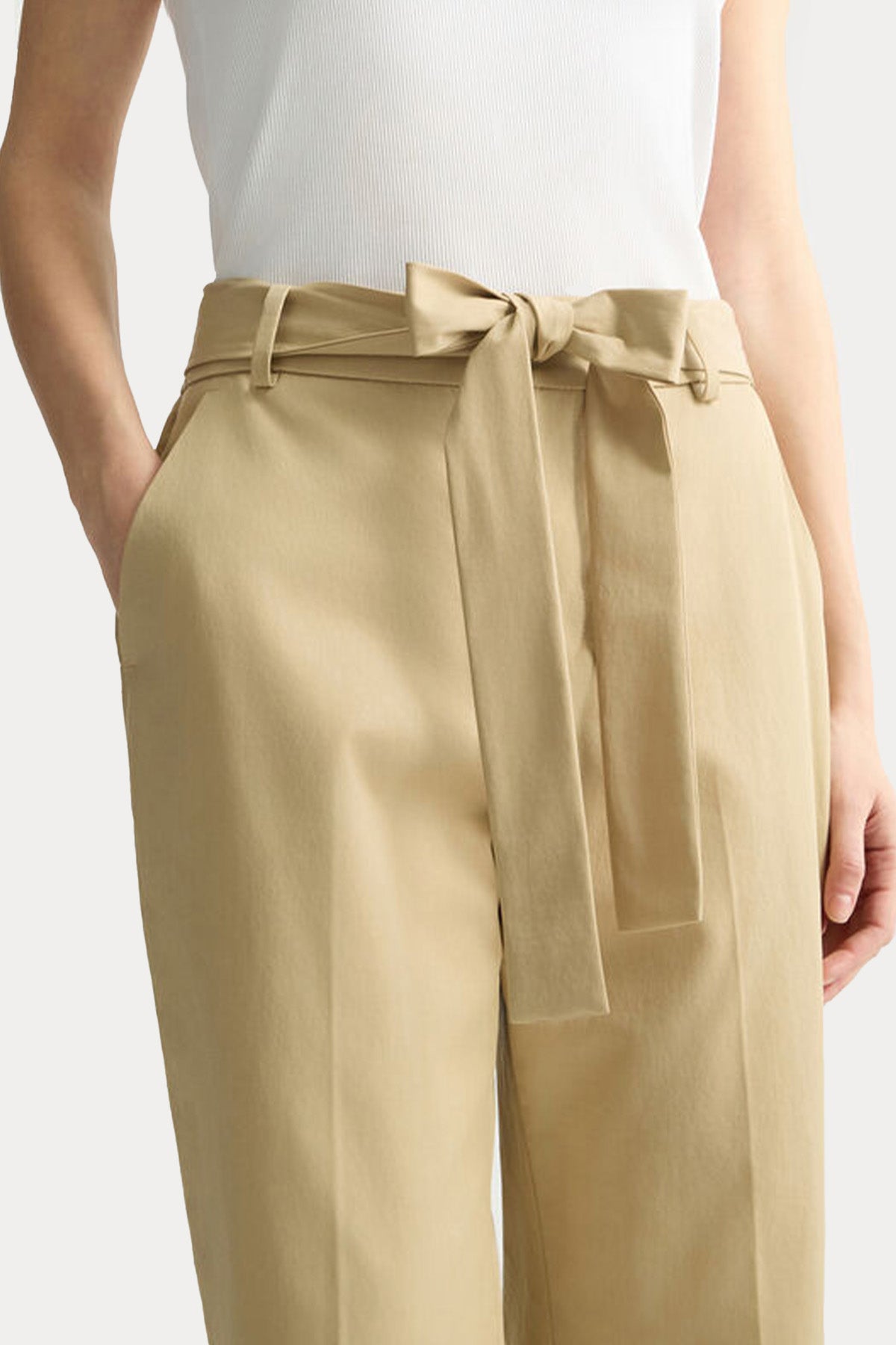 Liu Jo Slim Regular Fit Kemerli Yandan Cepli Pantolon