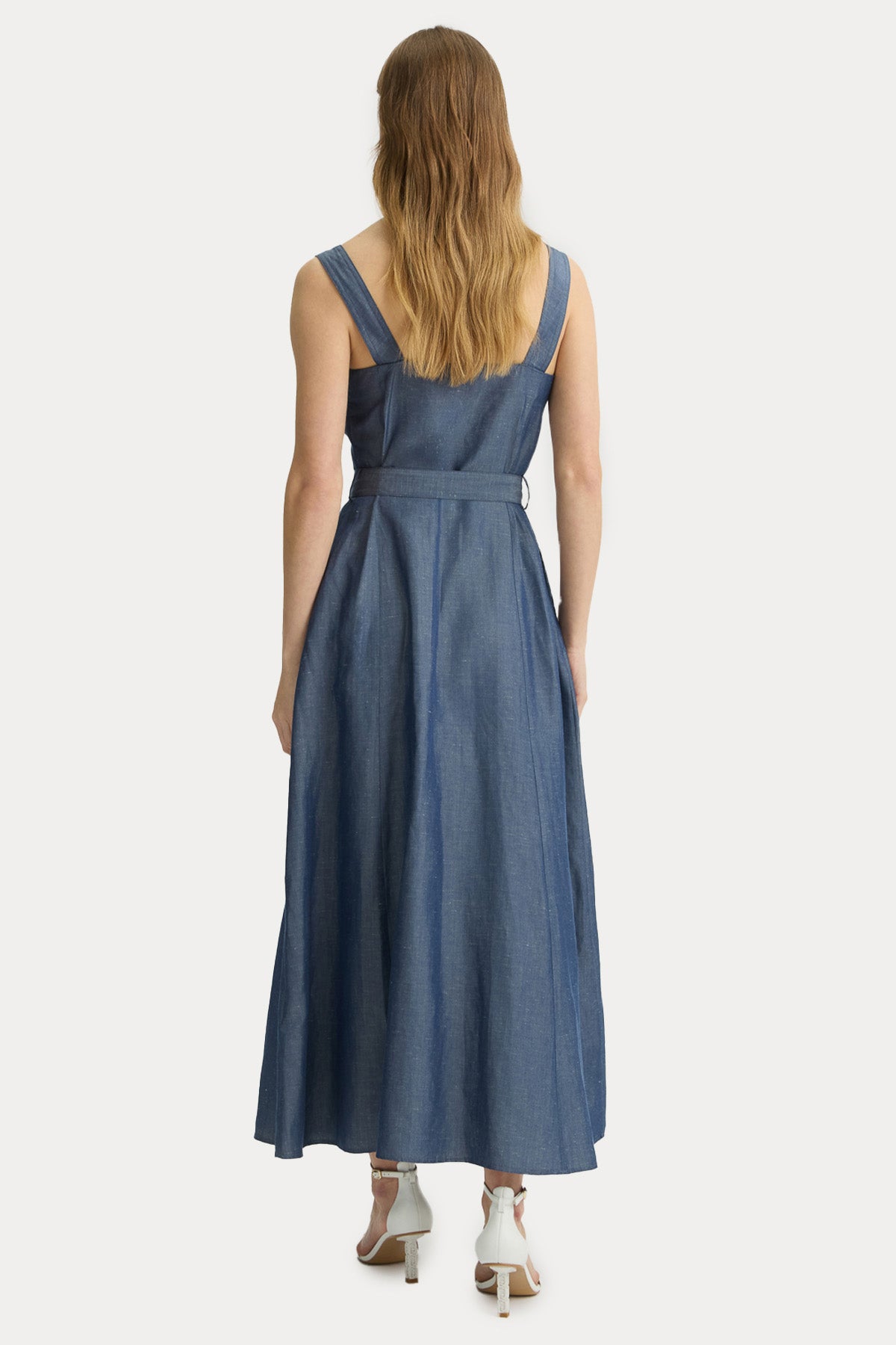 Liu Jo Kemerli Maxi Keten Elbise