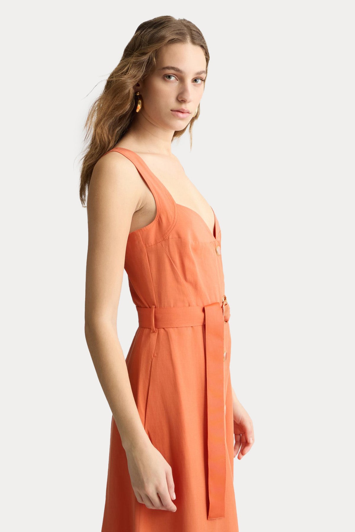 Liu Jo Kemerli Maxi Keten Elbise