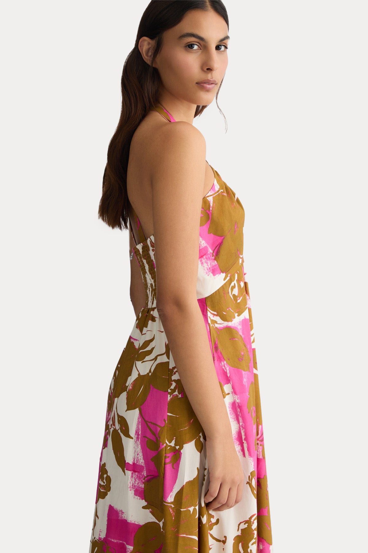 Liu Jo Çapraz Askılı Sırt Dekolteli Maxi Elbise